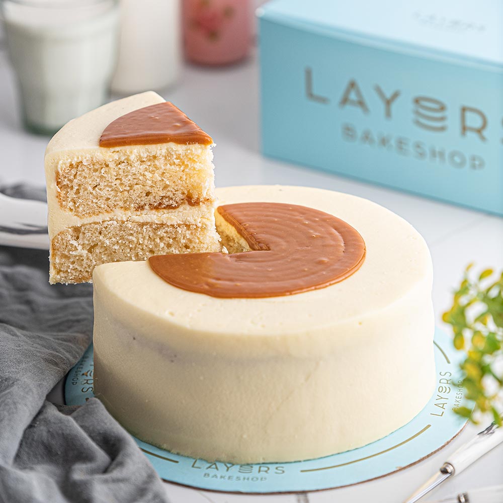 Three Milk Cake Layers