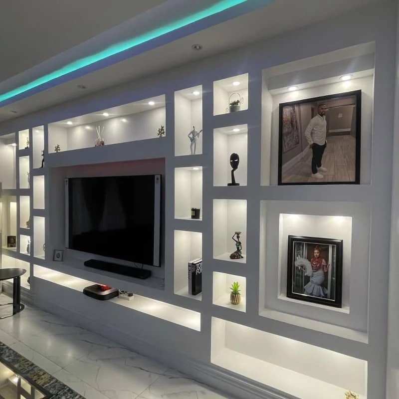 Gypsum Board TV Wall Designs Décor Suggestions And Designs