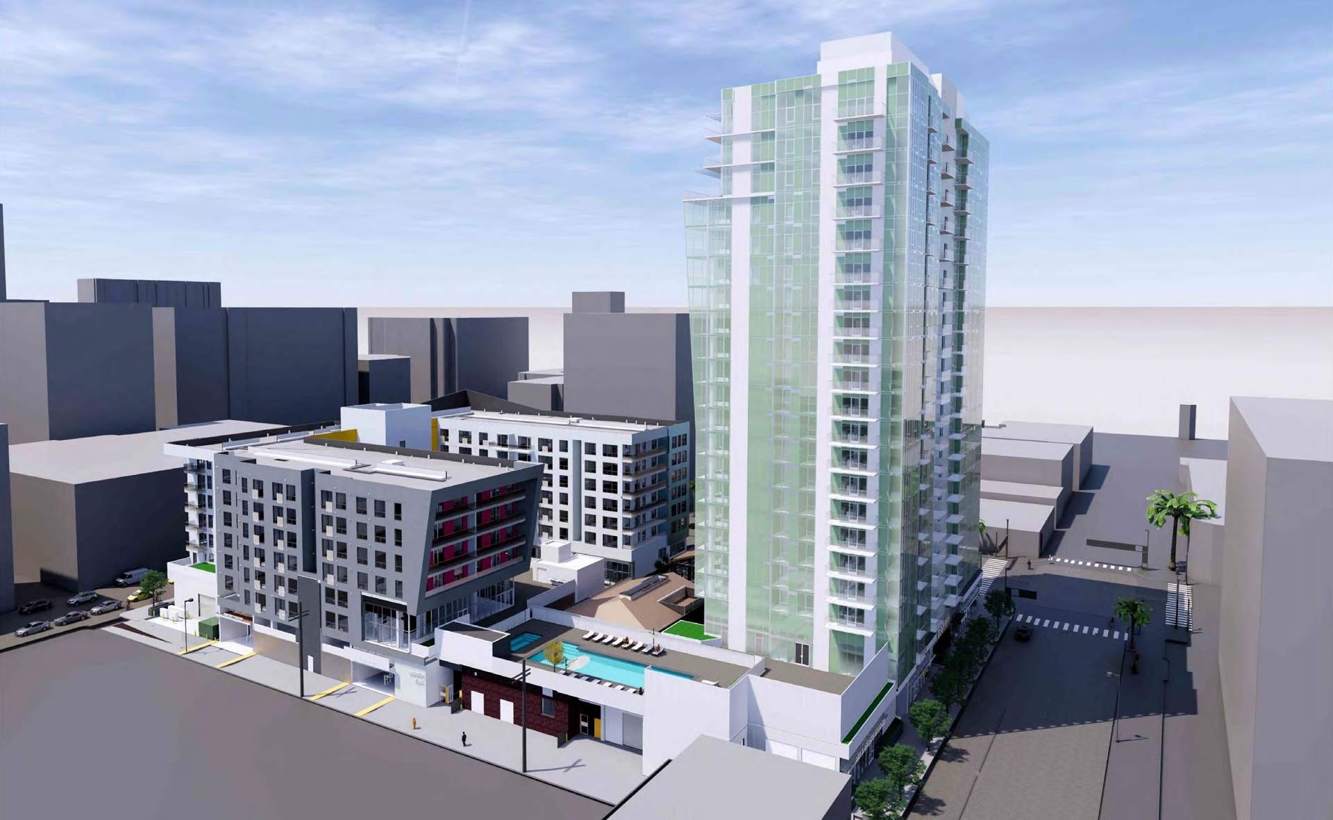 215 Million HighRise Development Taking Form In Downtown Long Beach