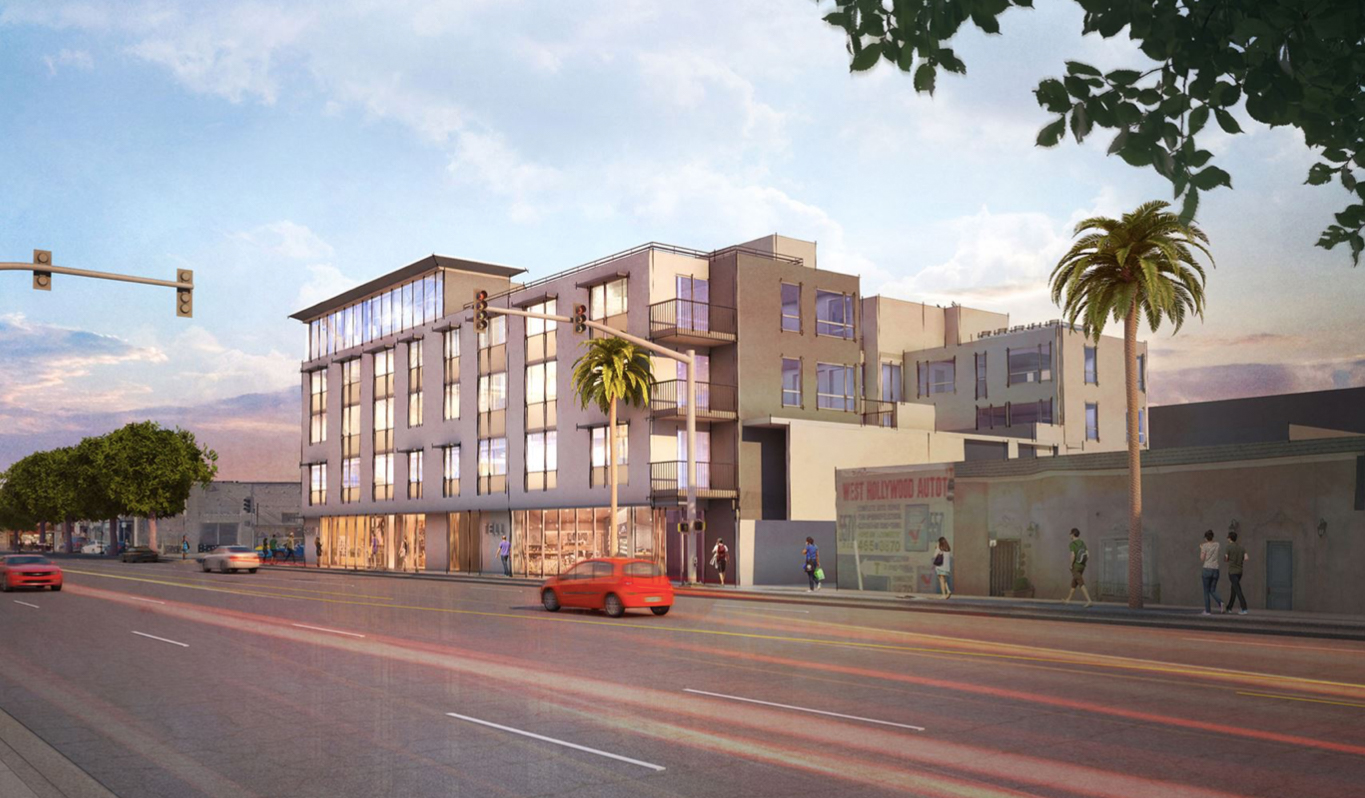 Facade Installation Nearly Finished at 5570 West Melrose Avenue