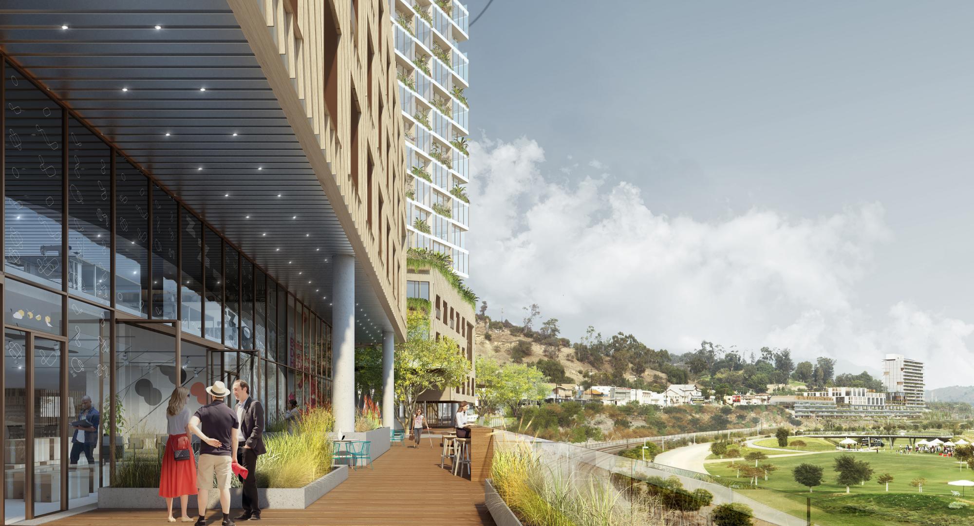 Renderings Revealed For a HighRise At 1251 North Spring Street