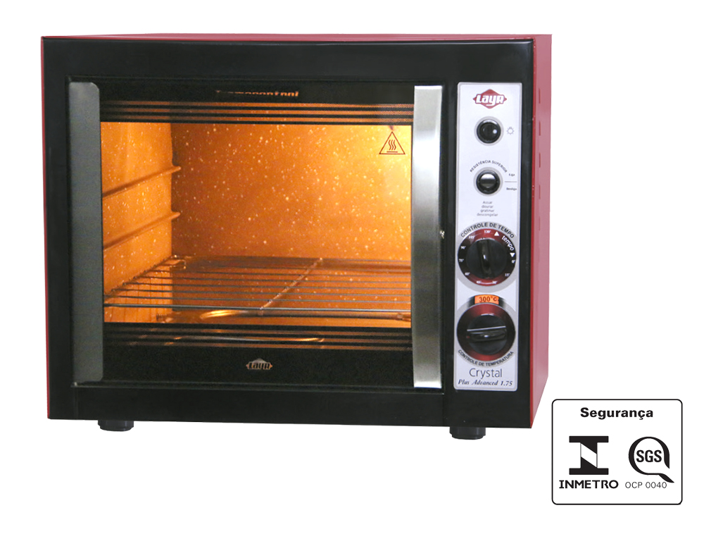 Forno Elétrico Crystal Plus Advanced Red LAYR