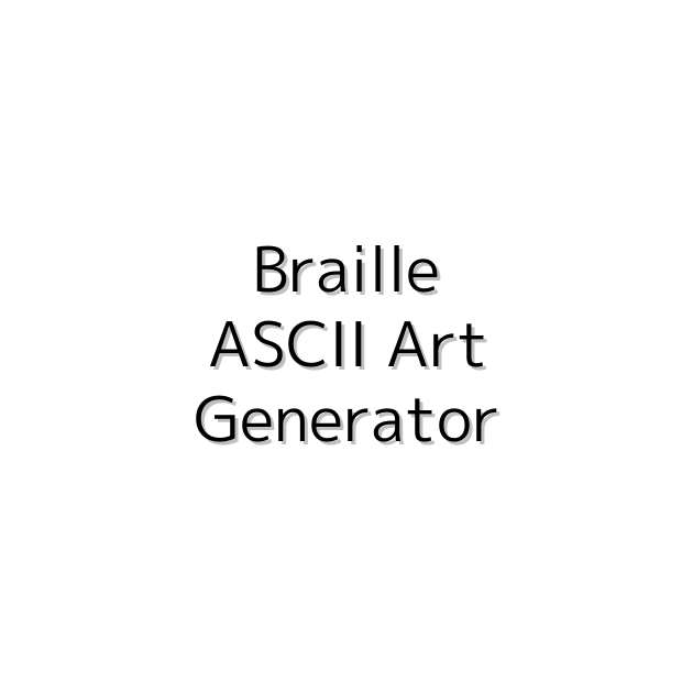 Braille ASCII Art Generator LAZE SOFTWARE