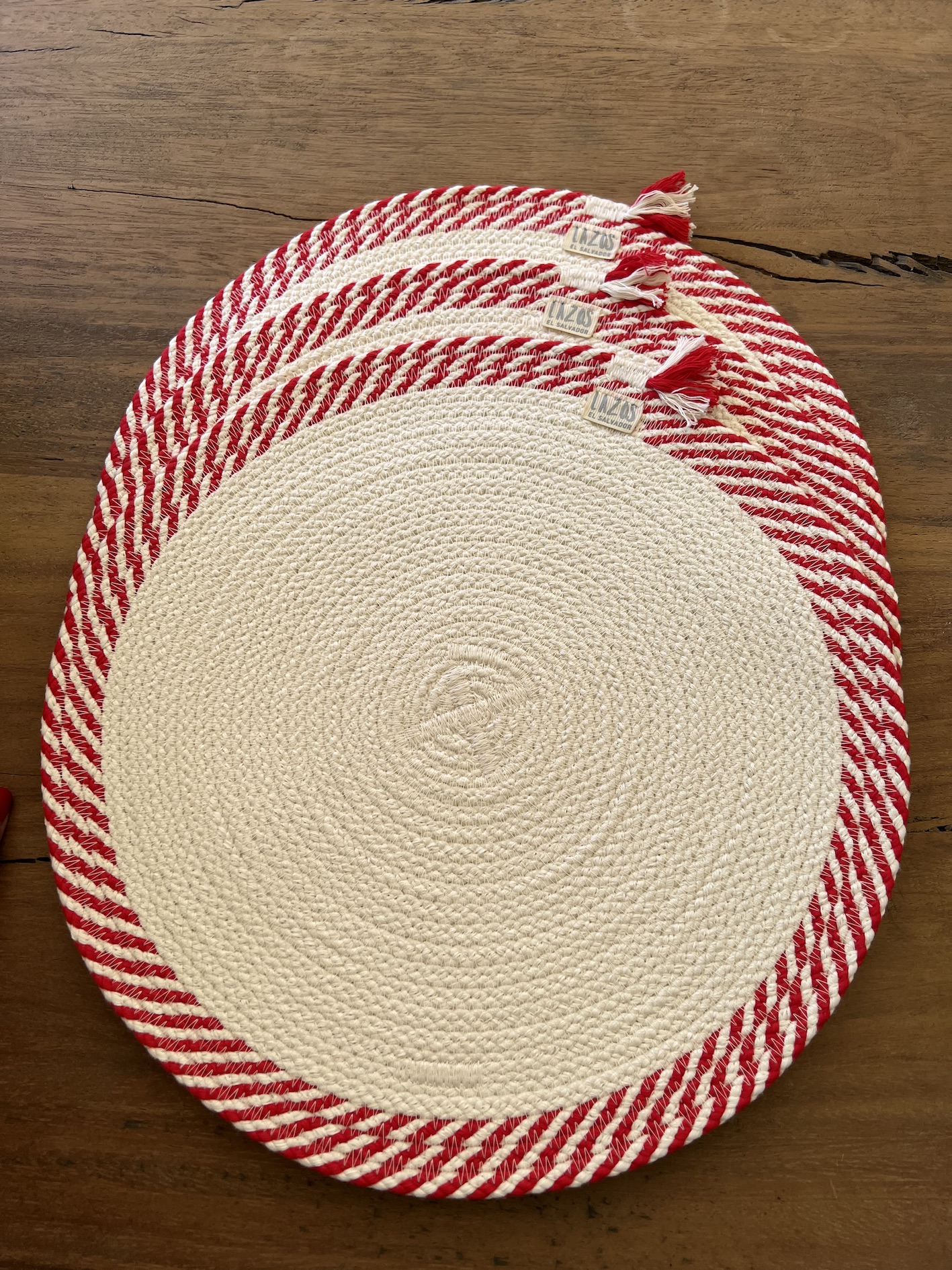 Candy Cane Placemats Lazos Collection