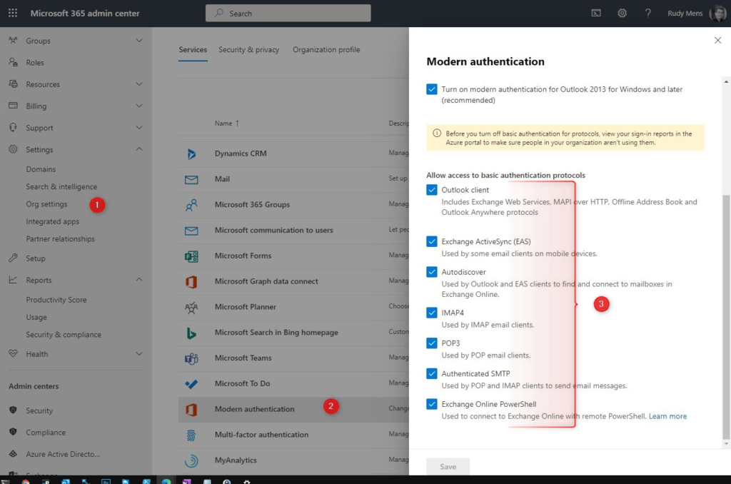 How To Enable Modern Authentication in Office 365 — LazyAdmin