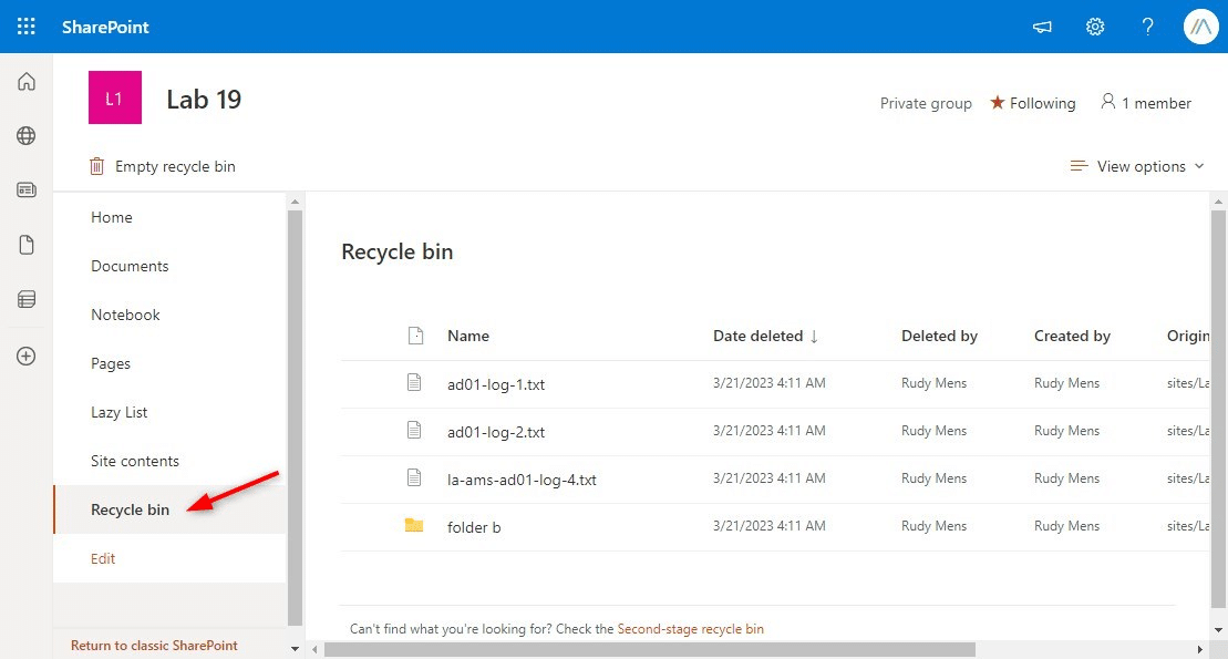 Using the SharePoint Recycle Bin Complete Guide — LazyAdmin