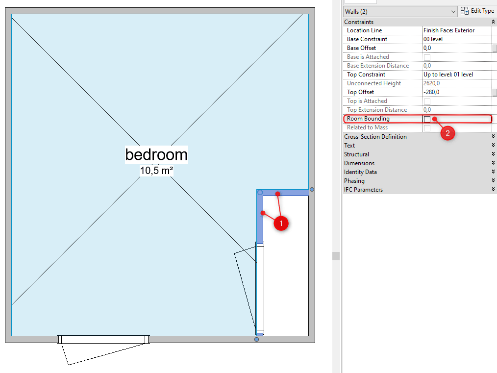 How to edit Room Boundary in Revit LazyBim