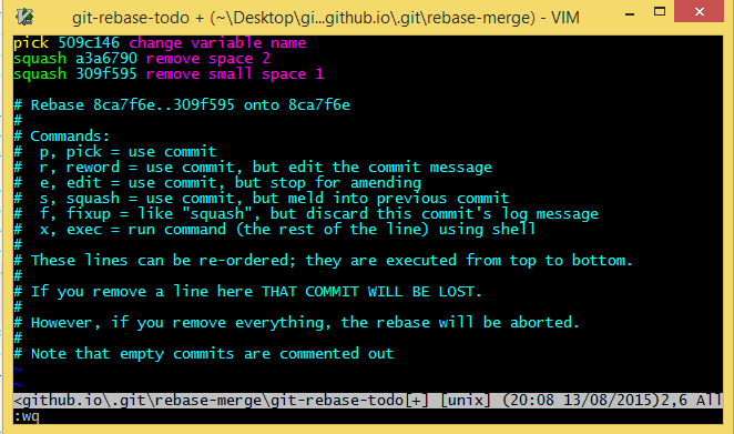 Git How to merge your silly little commits into one . lazydevguy