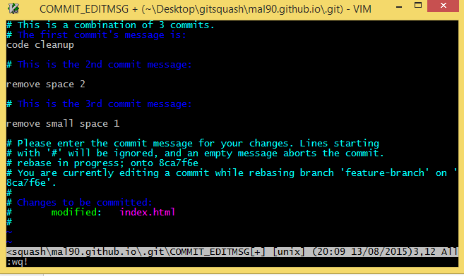 Git How to merge your silly little commits into one . lazydevguy