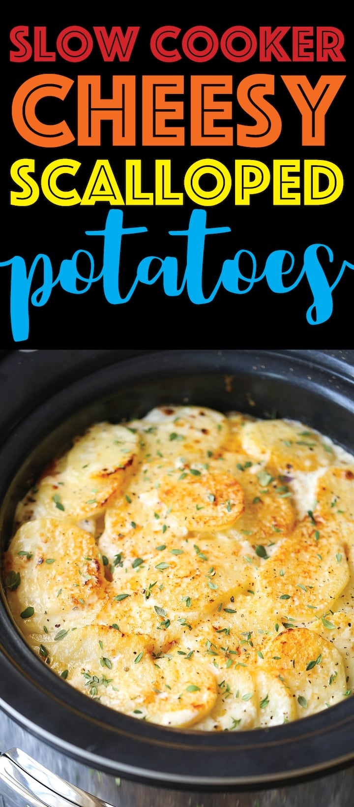 Slow Cooker Cheesy Scalloped Potatoes Lazy Oven