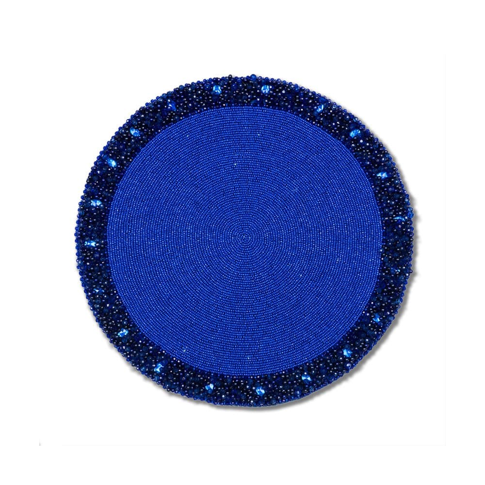 Royal Blue Classic Beaded Placemat Living Beautifully