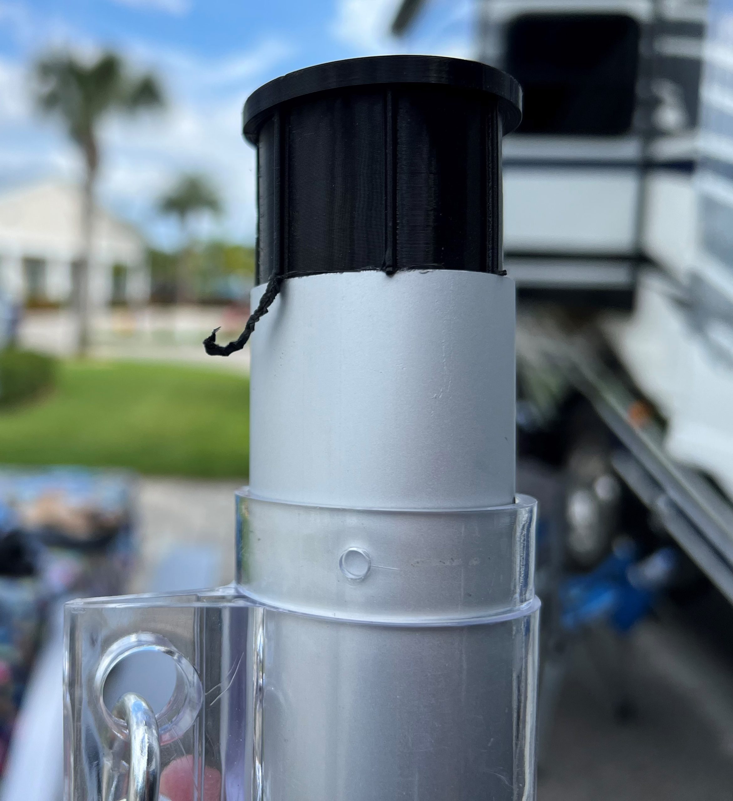 Starlink Square Dish Adapter for Harbor Freight 20 Ft Flag Pole LB3D