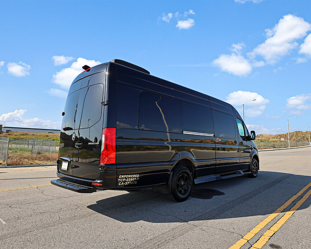 Los Angeles Black Mercedes Benz Sprinter Limo Service - LA