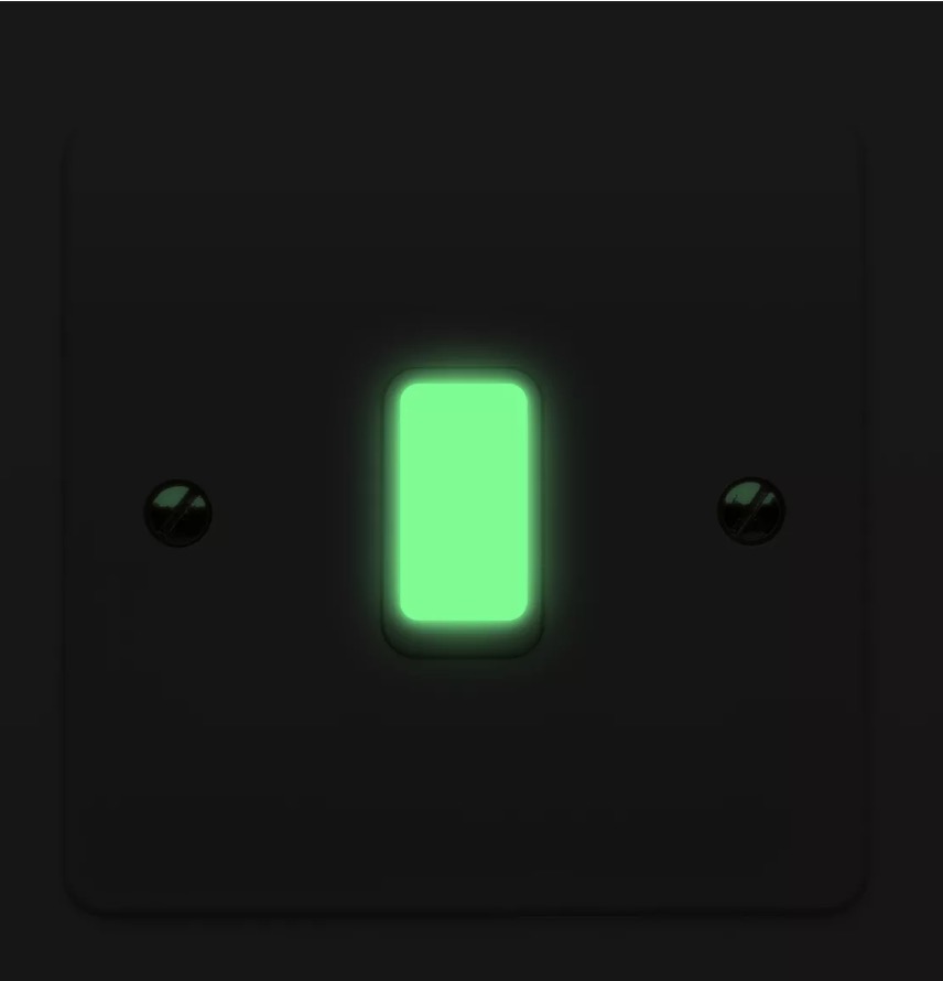 Luminescent Glow in the Dark Vinyl Light Switch Stickers LB Safety