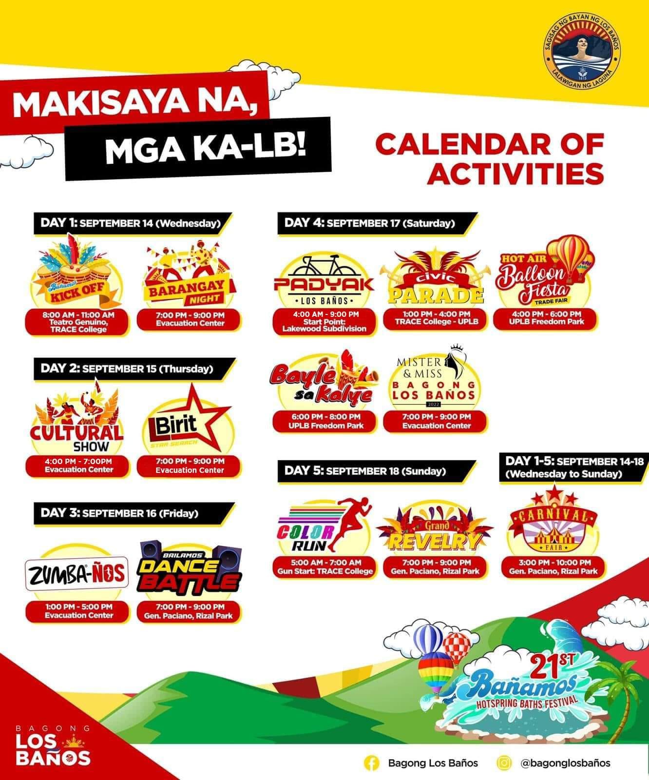 Bañamos Festival muling aarangkada ngayong Setyembre Los Baños Times