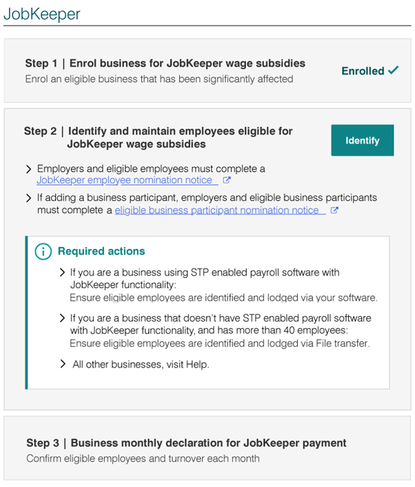 JobKeeper Guide Identify Employees to the ATO LBW