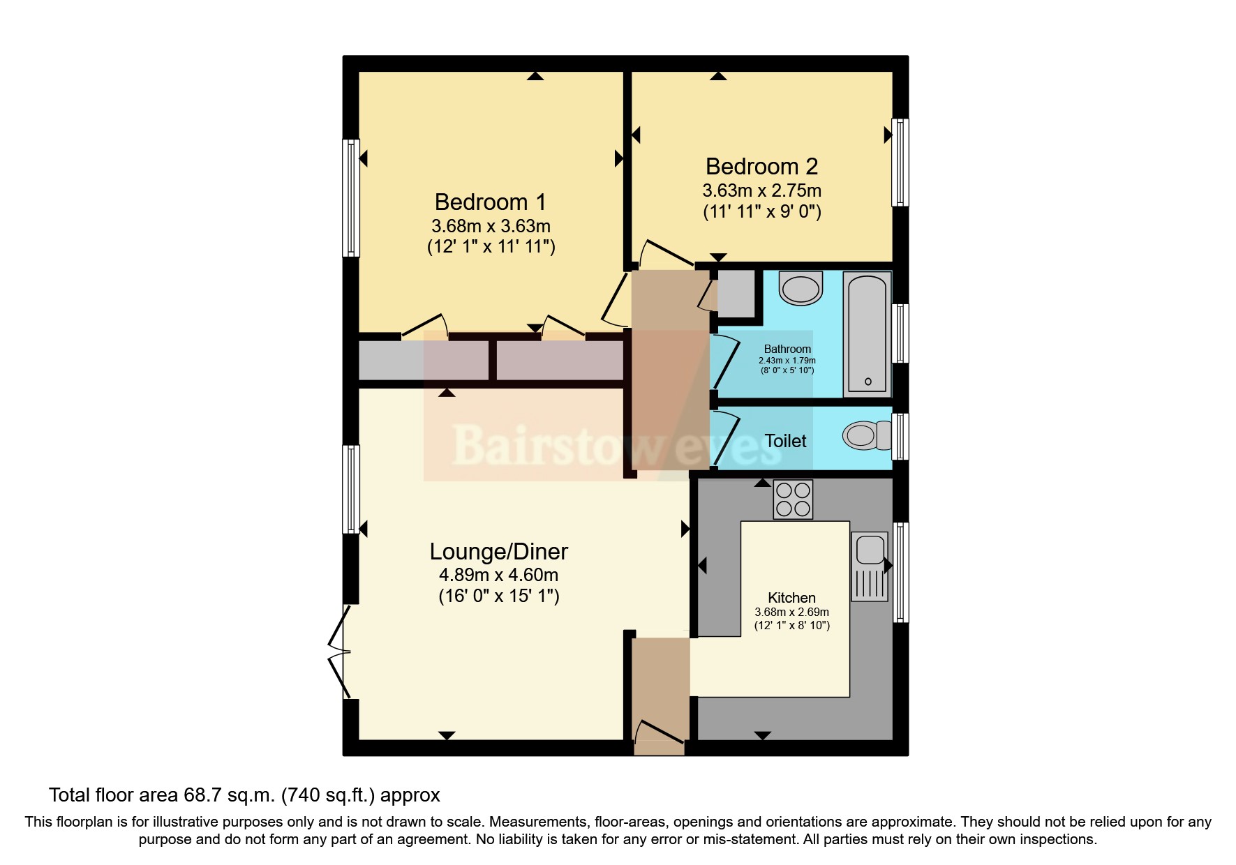 Elizabeth House, Godstone Road, Caterham, Surrey CR3, 2 bedroom flat