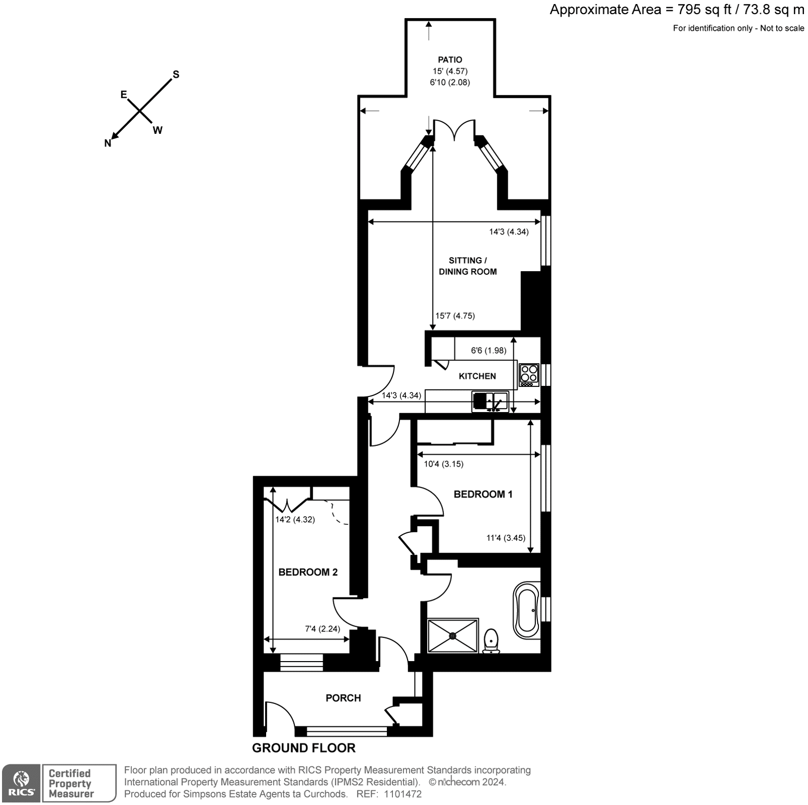 Palace Road, East Molesey KT8, 2 bedroom flat for sale 66912104