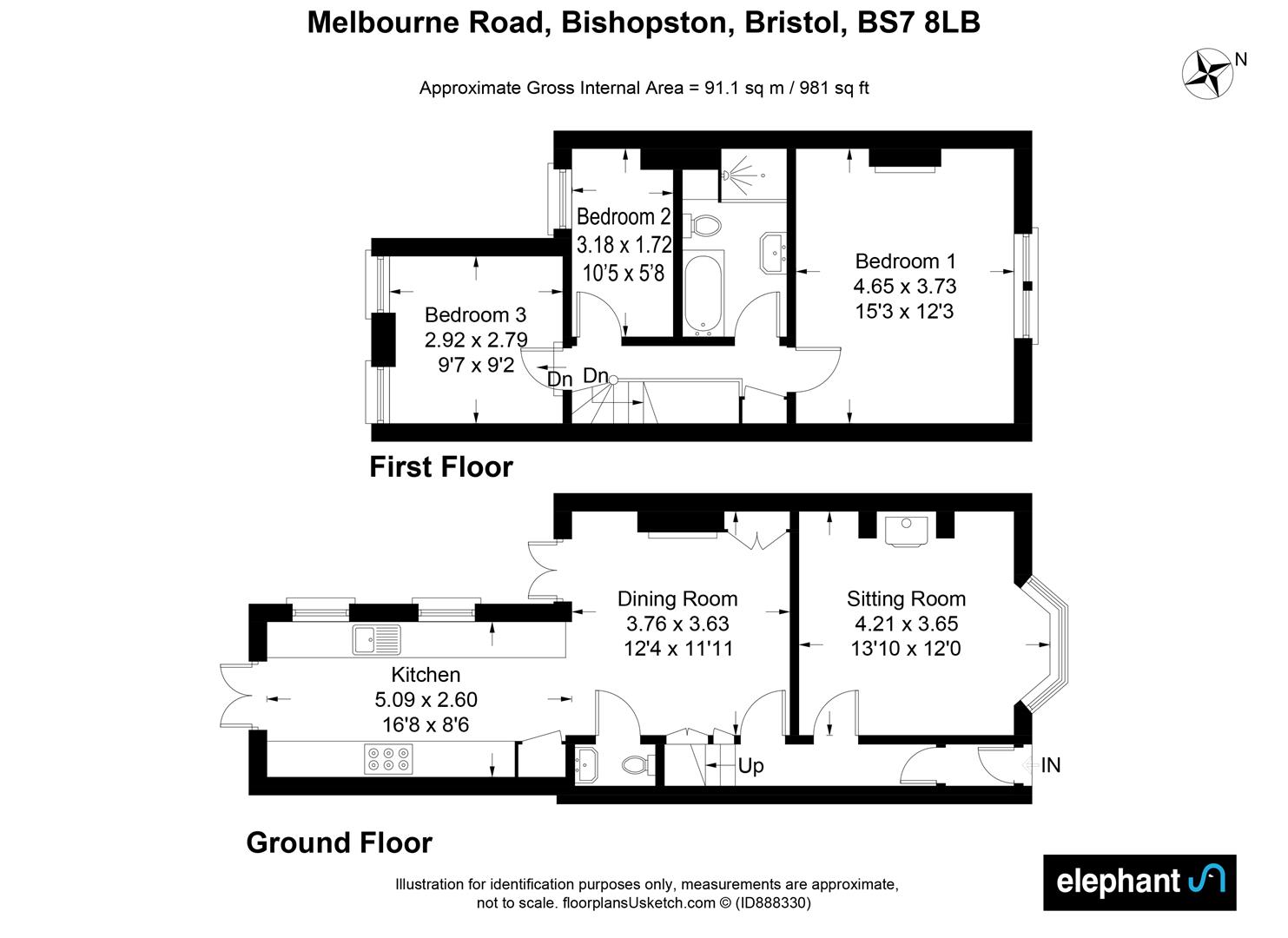 Melbourne Road, Bristol BS7, 3 bedroom terraced house for