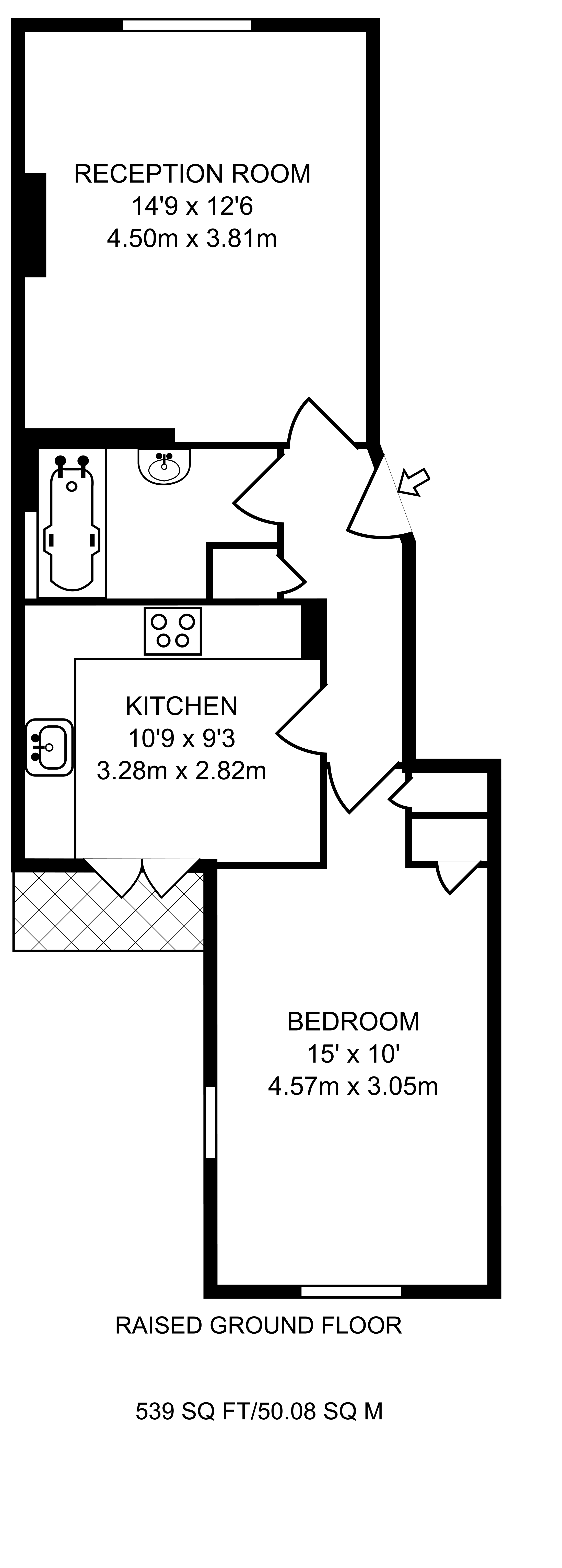Cambridge Street, Pimlico, London SW1V, 1 bedroom flat for sale