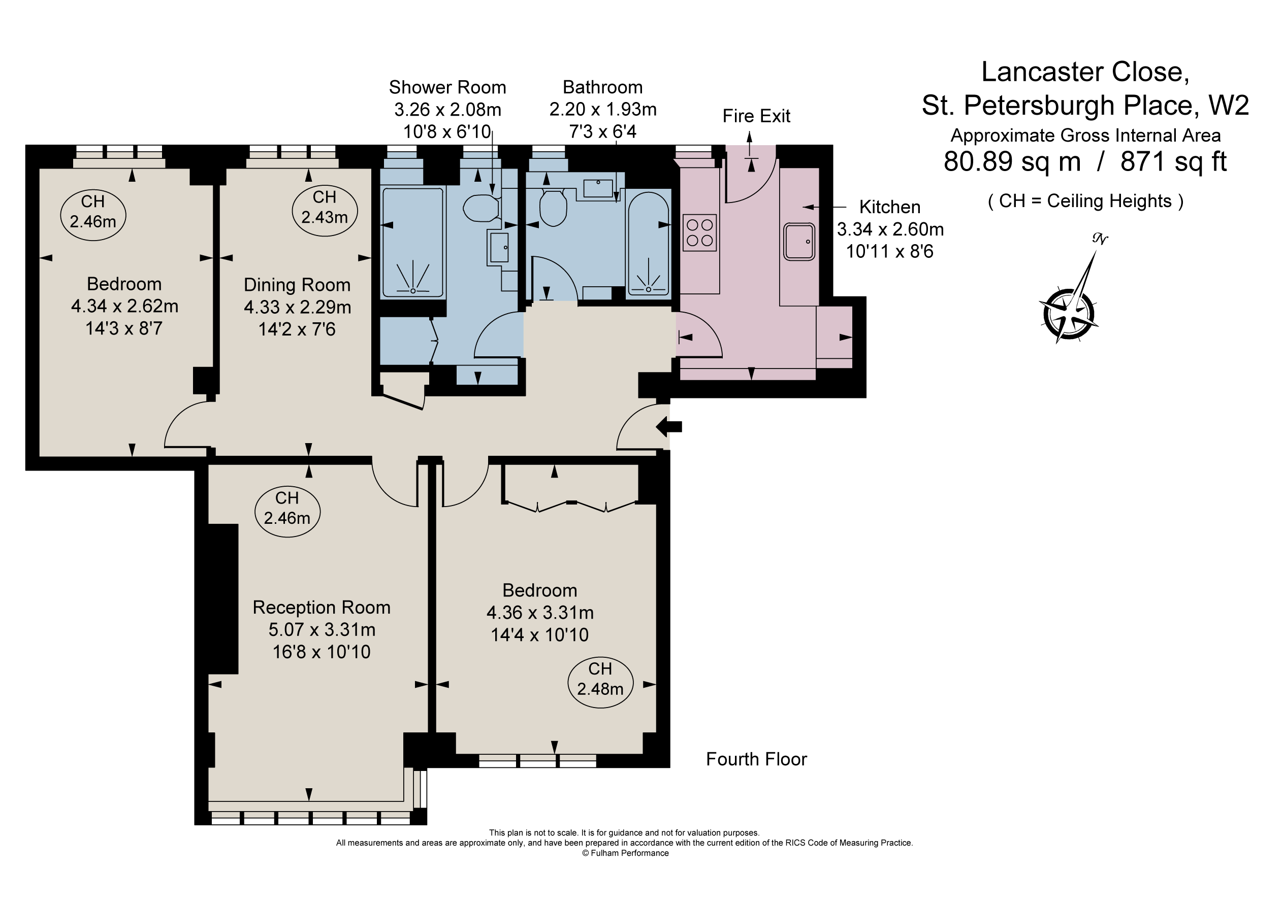 Lancaster Close, 1315 St. Petersburgh Place, London W2, 2 bedroom flat