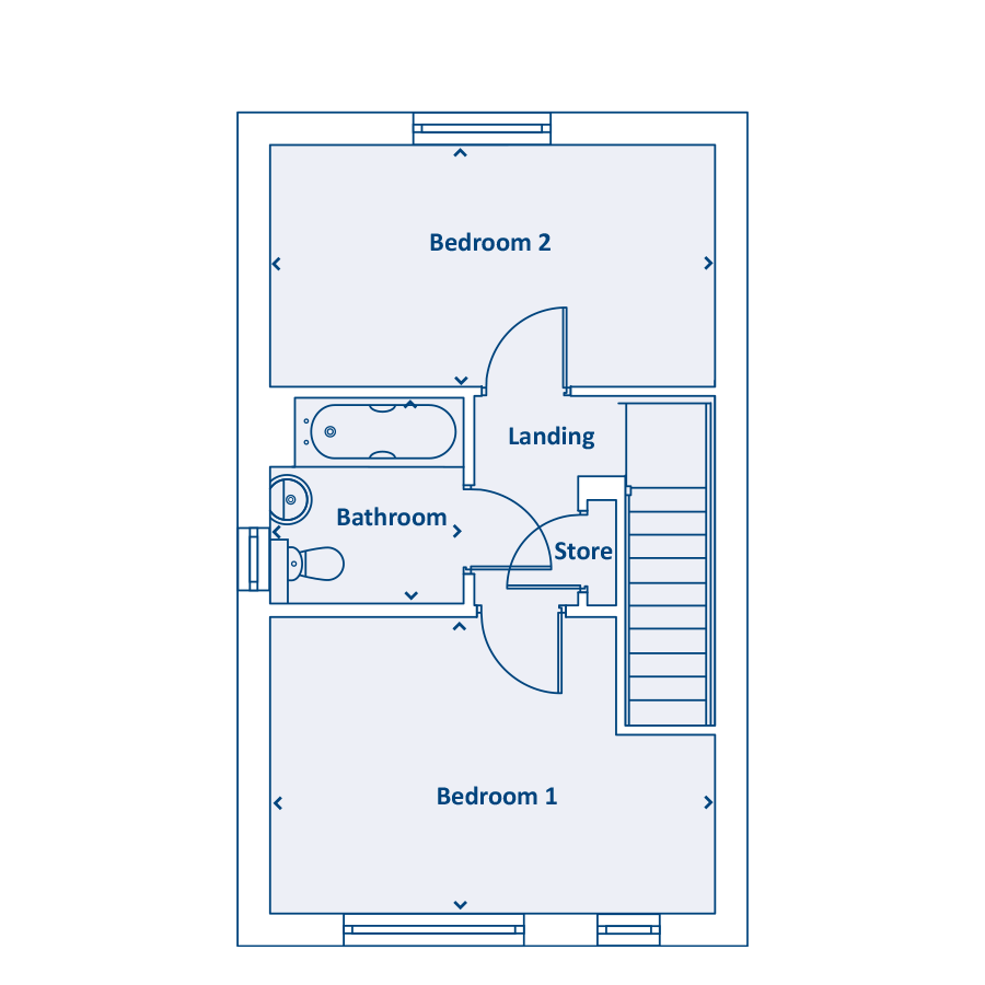 "The Foxhill" at Harborough Avenue, Sheffield S2, 2 bedroom semi