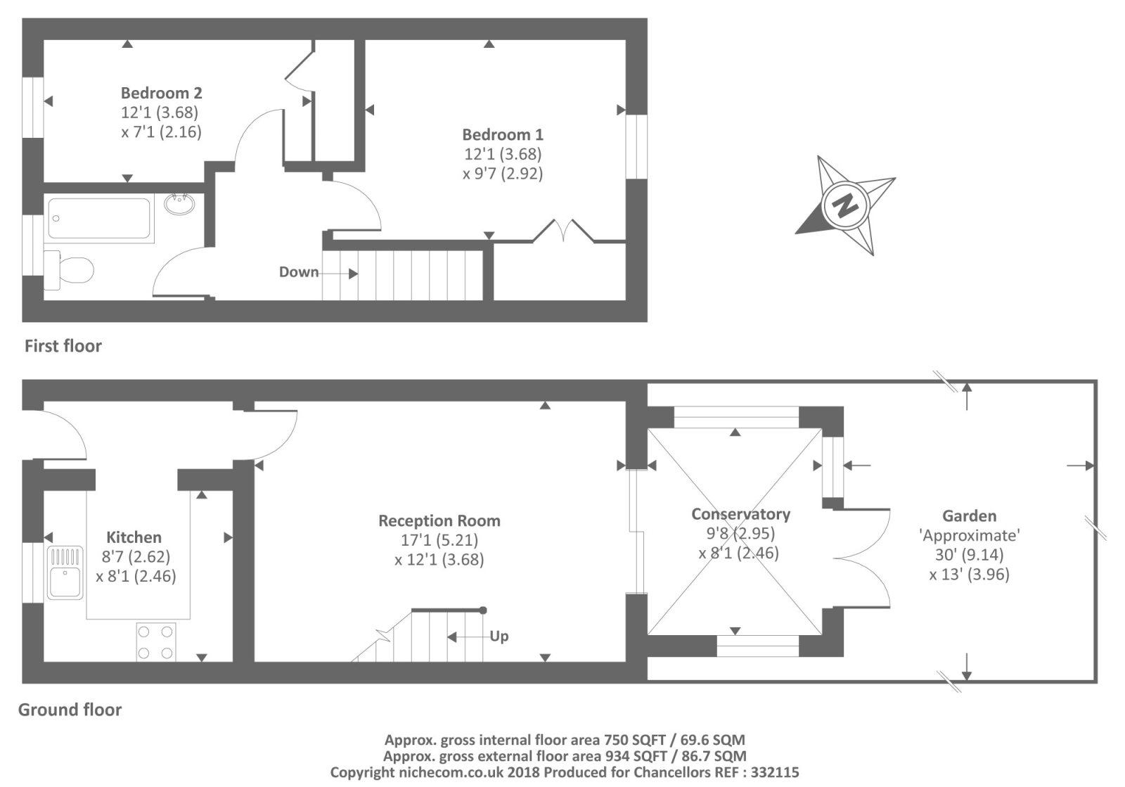 Langford Village, Bicester, Oxfordshire OX26, 2 bedroom terraced house for sale 64027669