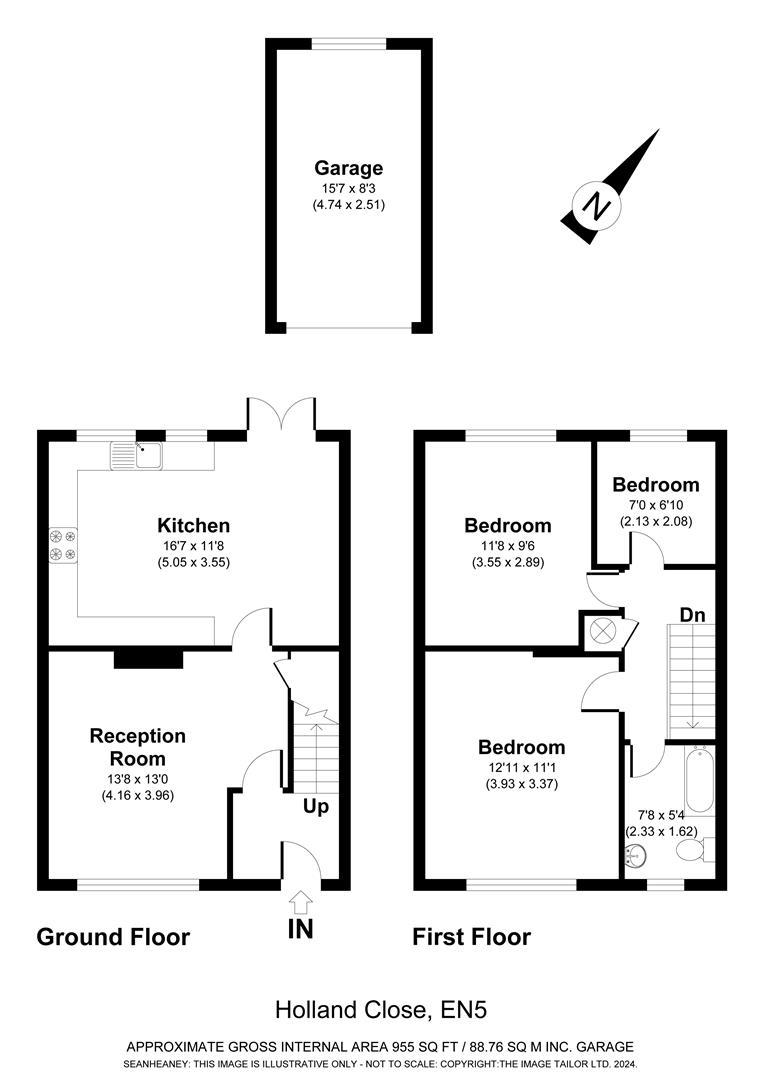 Holland Close, New EN5, 3 bedroom semidetached house