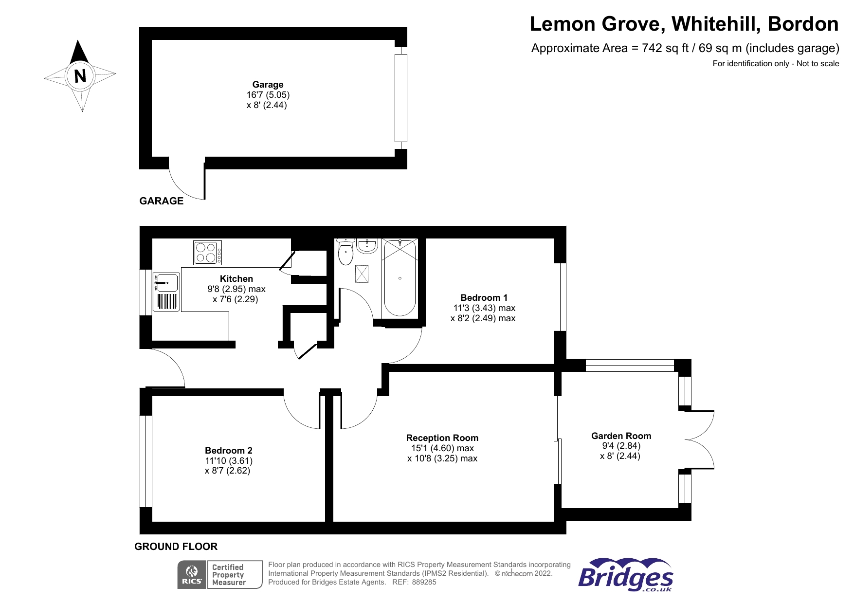 Lemon Grove, Whitehill, Bordon, Hampshire GU35, 2 bedroom bungalow for
