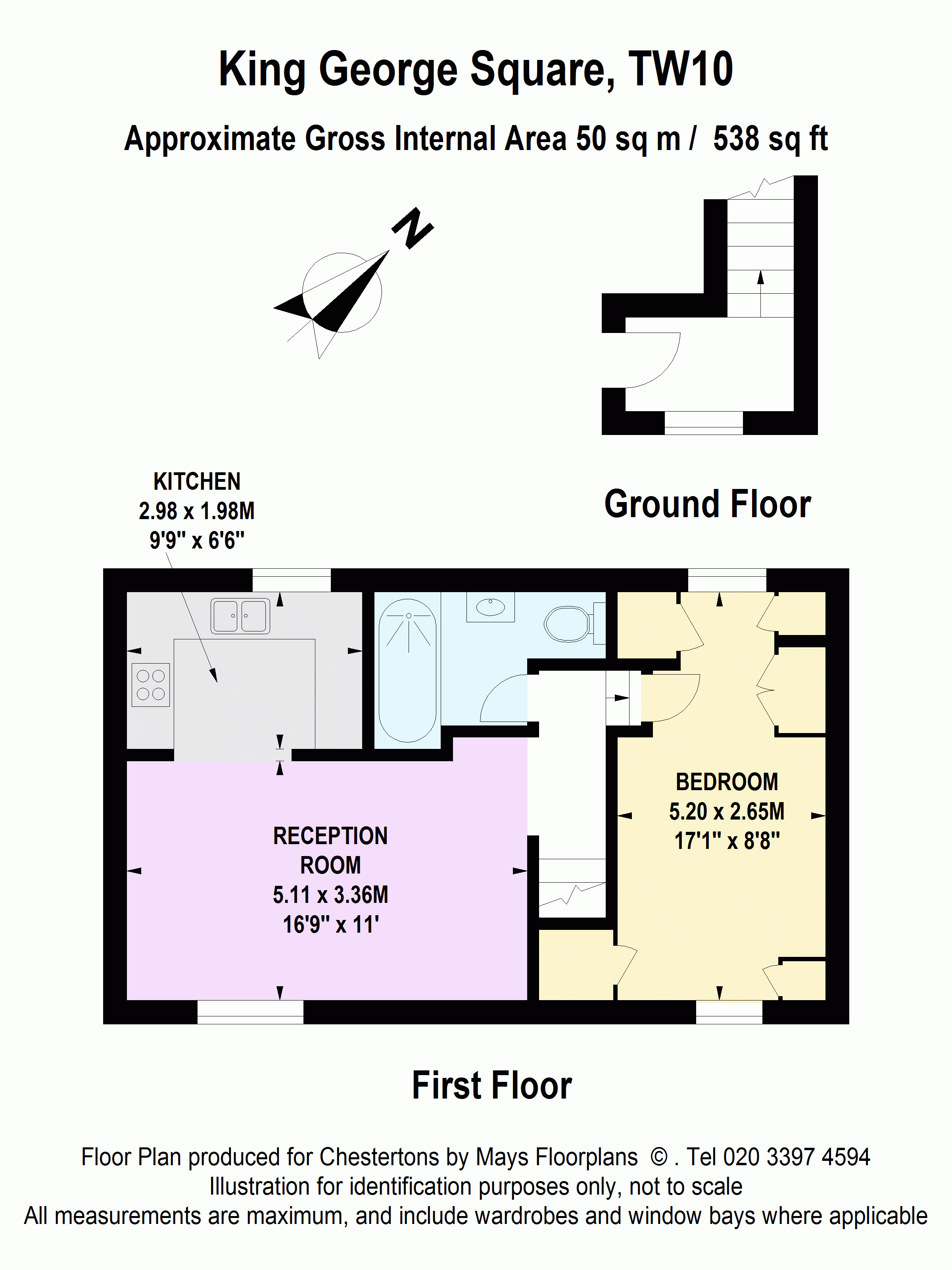 King Square, Richmond, Surrey TW10, 1 bedroom flat for sale 56581333 PrimeLocation