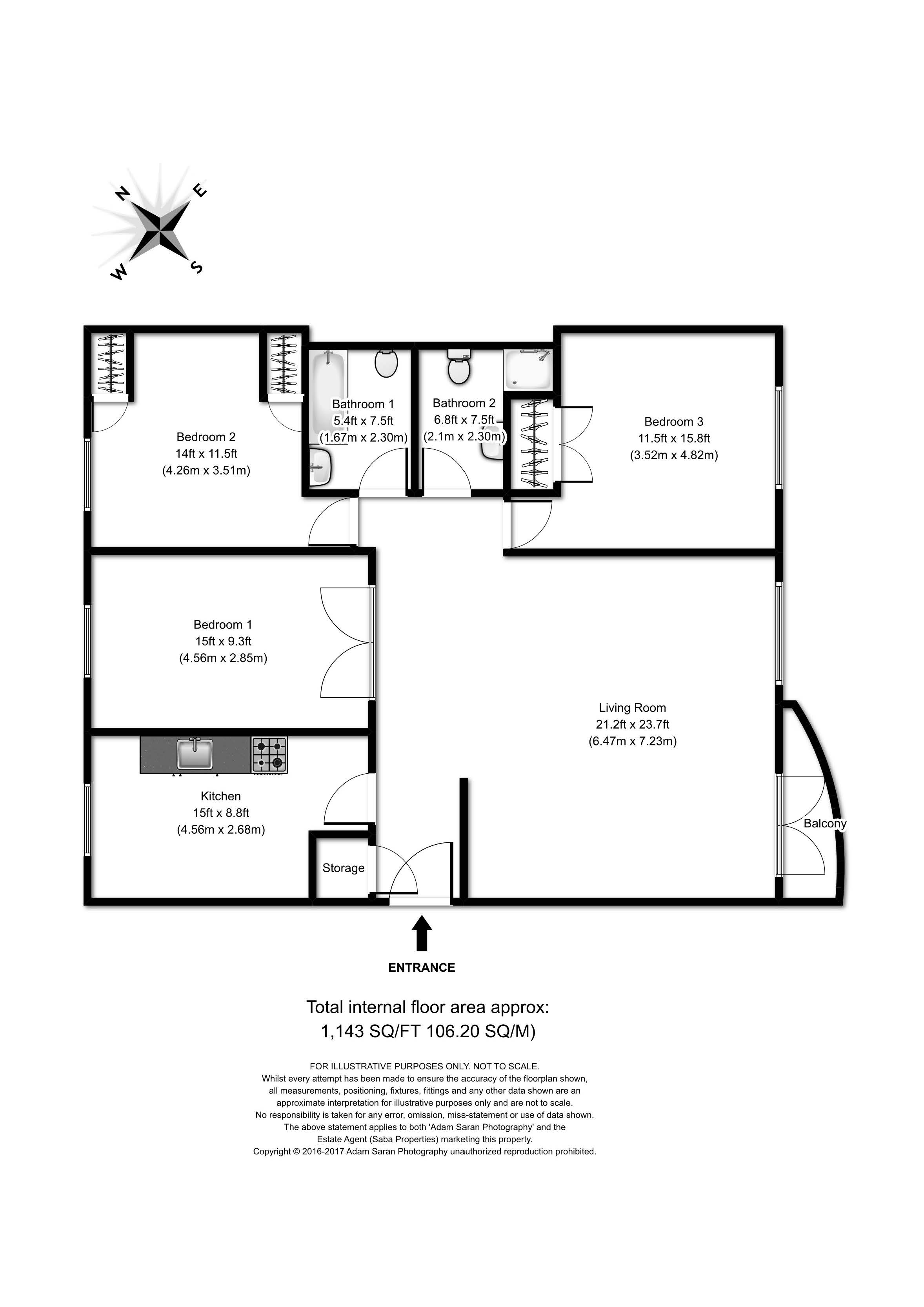 Kensington High Street, London W14, 3 bedroom flat for sale 61645416