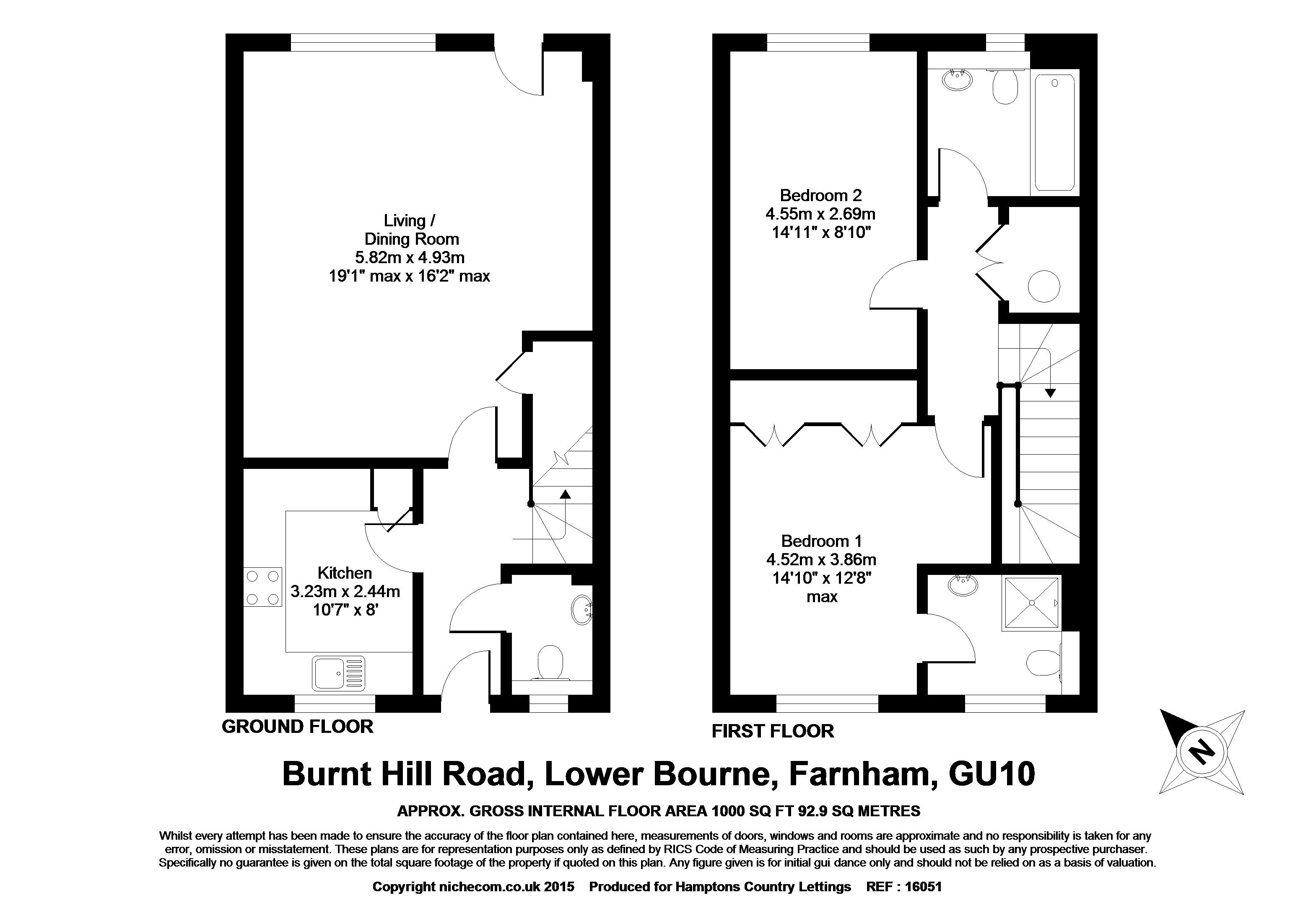 Burnt Hill Road, Lower Bourne, Farnham GU10, 2 bedroom semidetached
