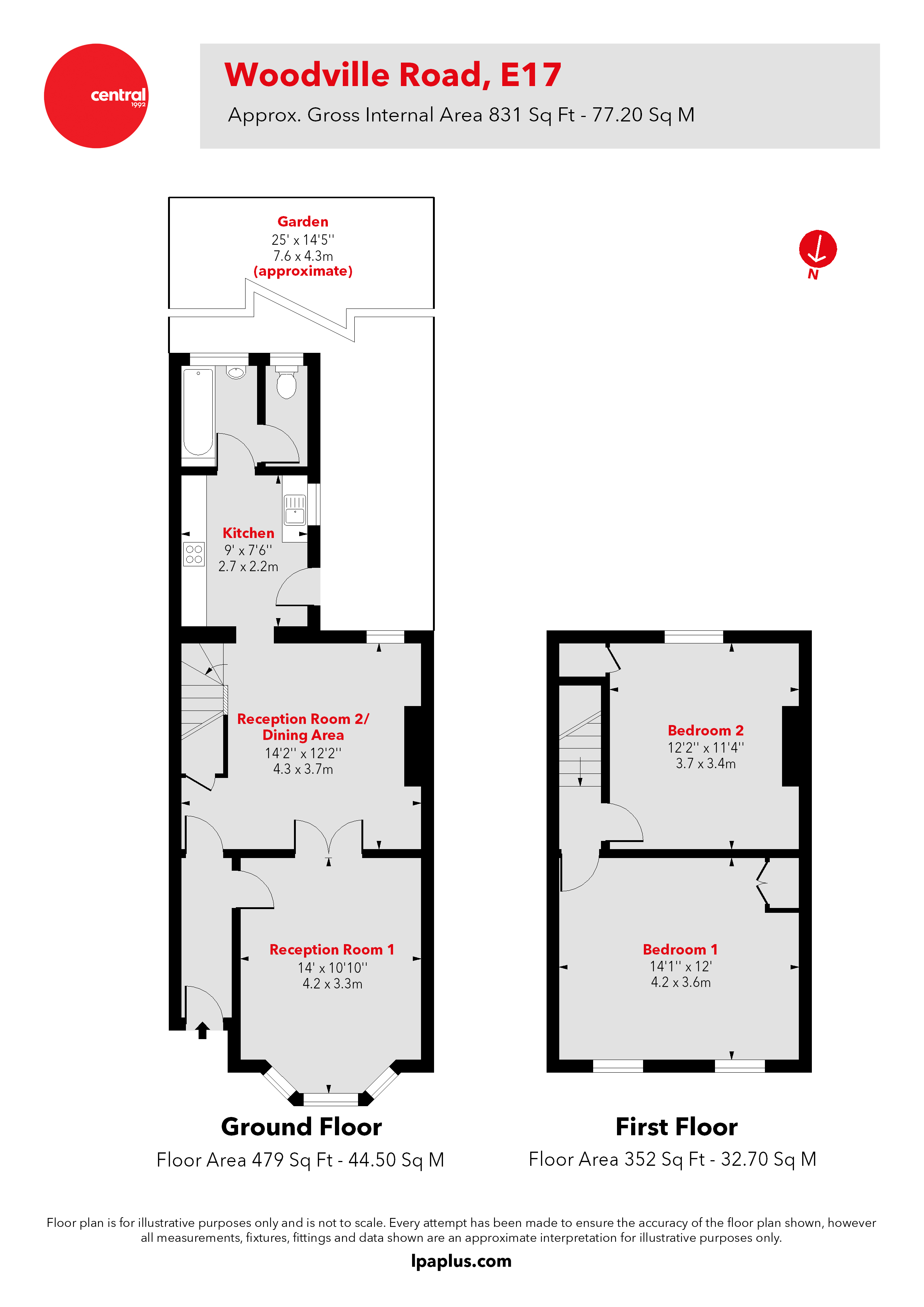 Woodville Road, Walthamstow, London E17, 2 bedroom terraced house for sale 60637662