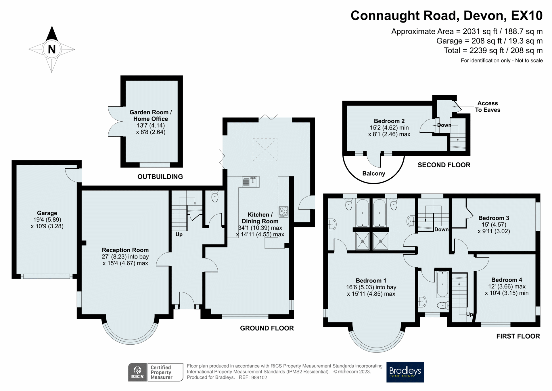 Connaught Road, Sidmouth, Devon EX10, 4 bedroom detached house for sale