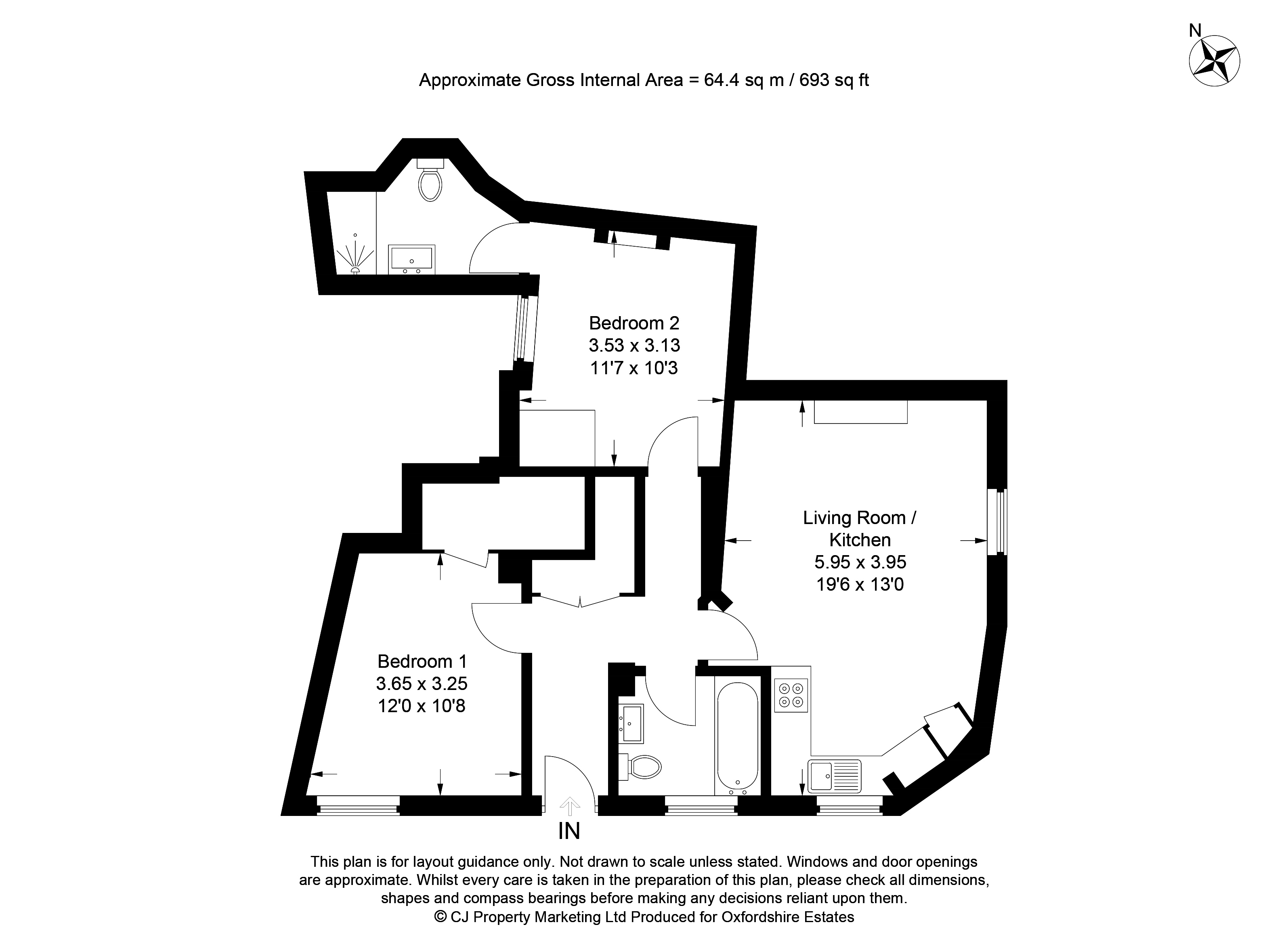 Lombard Street, Abingdon OX14, 2 bedroom flat for sale 62079734