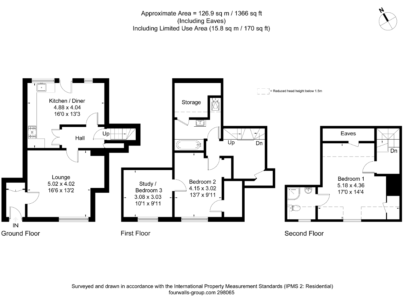 Church Walk, Headcorn, Kent TN27, 3 bedroom terraced house for sale