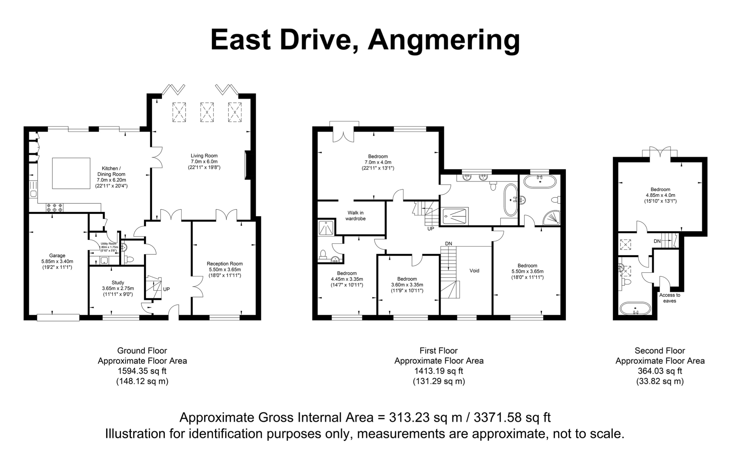 East Drive, Ham Manor, Angmering, West Sussex BN16, 5 bedroom detached