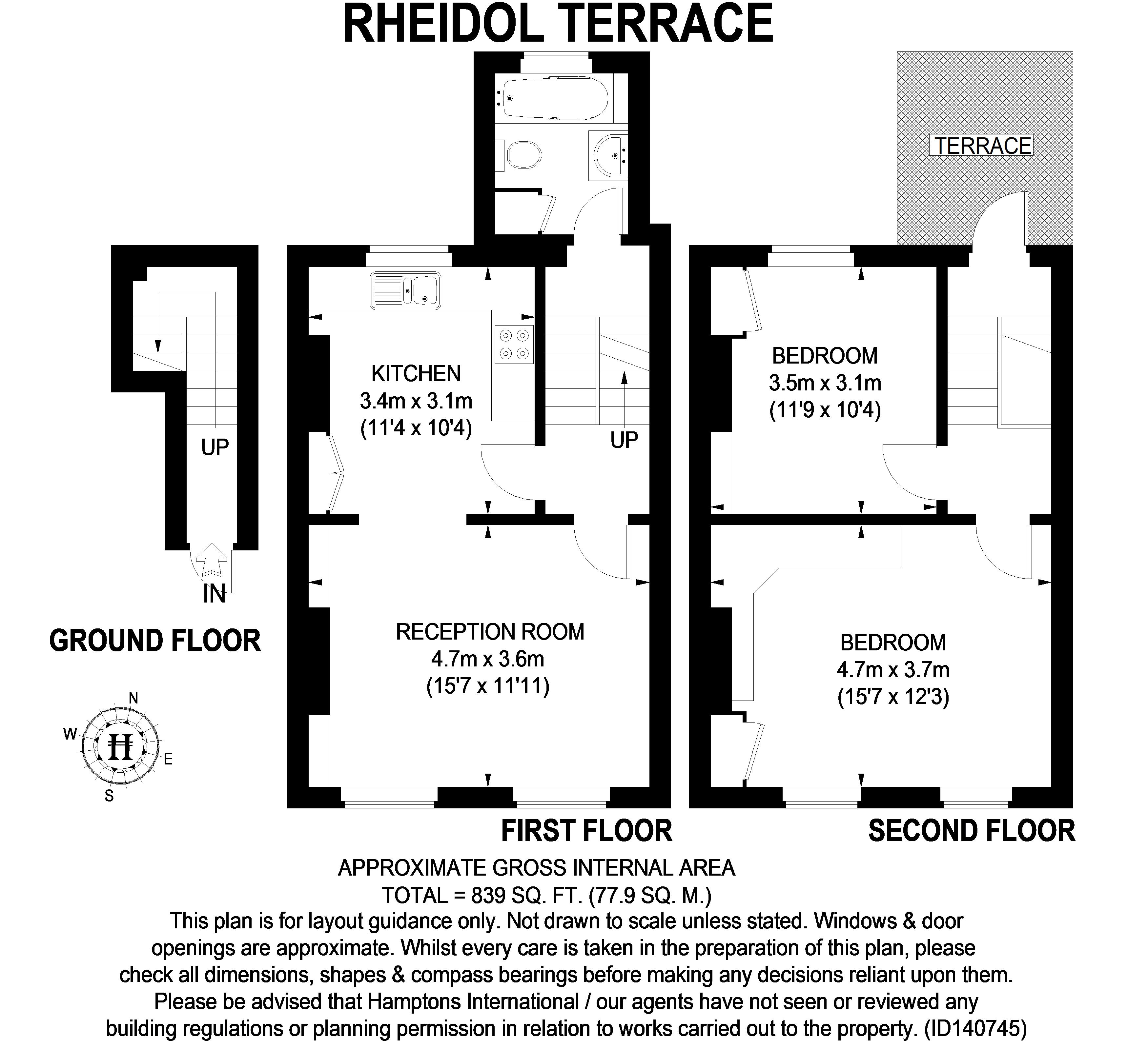 Rheidol Terrace, London N1, 2 bedroom duplex to rent 64054940
