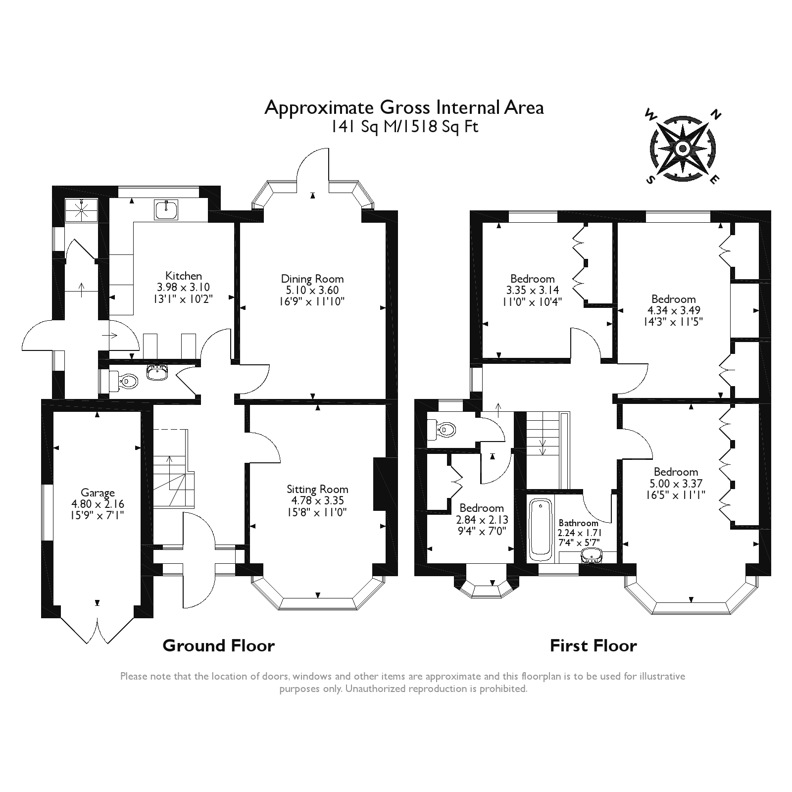 4 bed detached house for sale in Turner Road, Worcester Park KT3