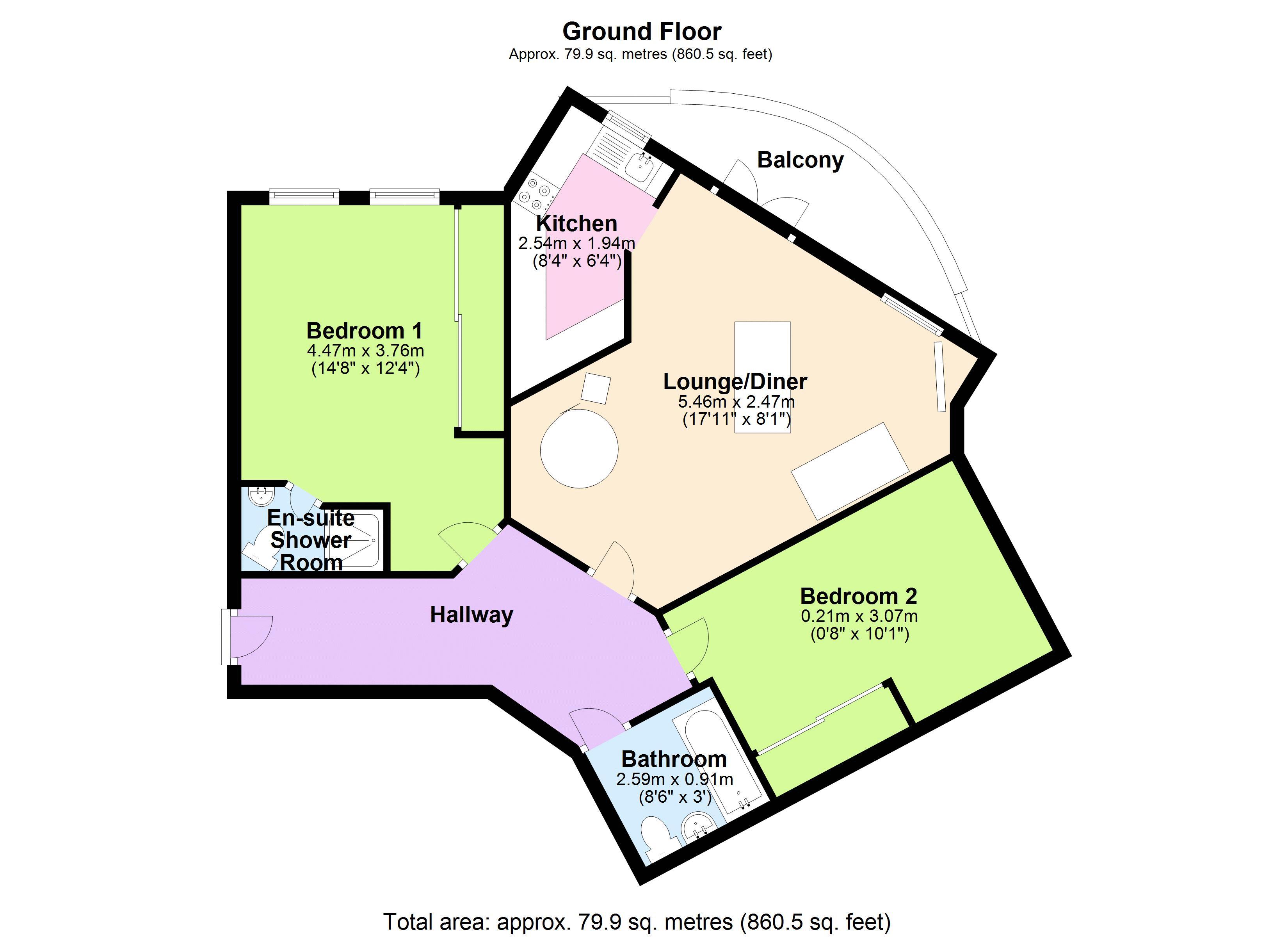 Imperial Drive, North Harrow, Harrow HA2, 2 bedroom flat for sale