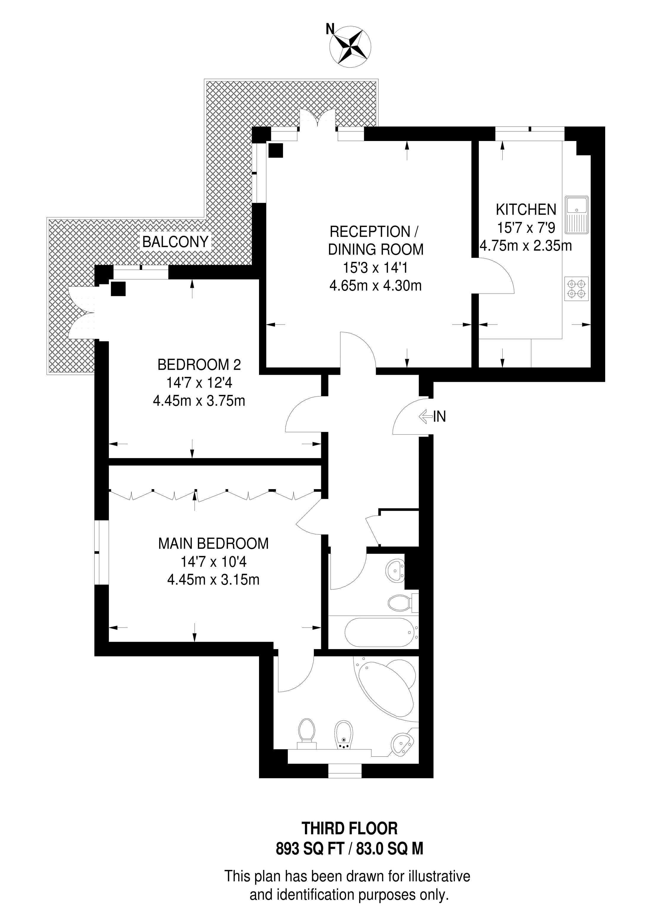 Eleanor Close, Canada Water, London SE16, 2 bedroom flat for sale