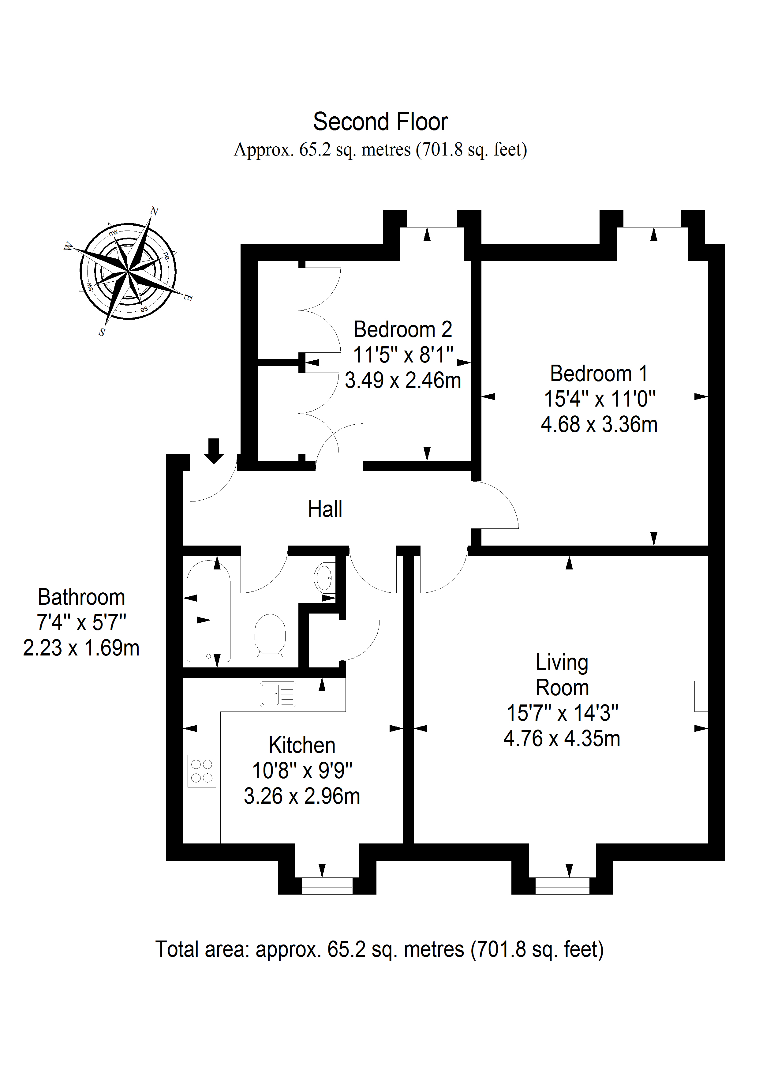 2/1, 18 Arbroath Road, Dundee DD4, 2 bedroom flat for sale 65827831