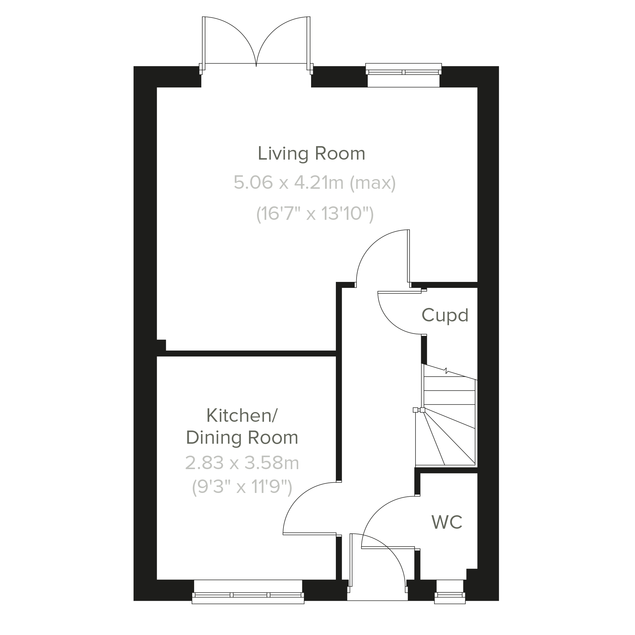 "The Chester" at Dale Road South, Darley Dale, Matlock DE4, 3 bedroom