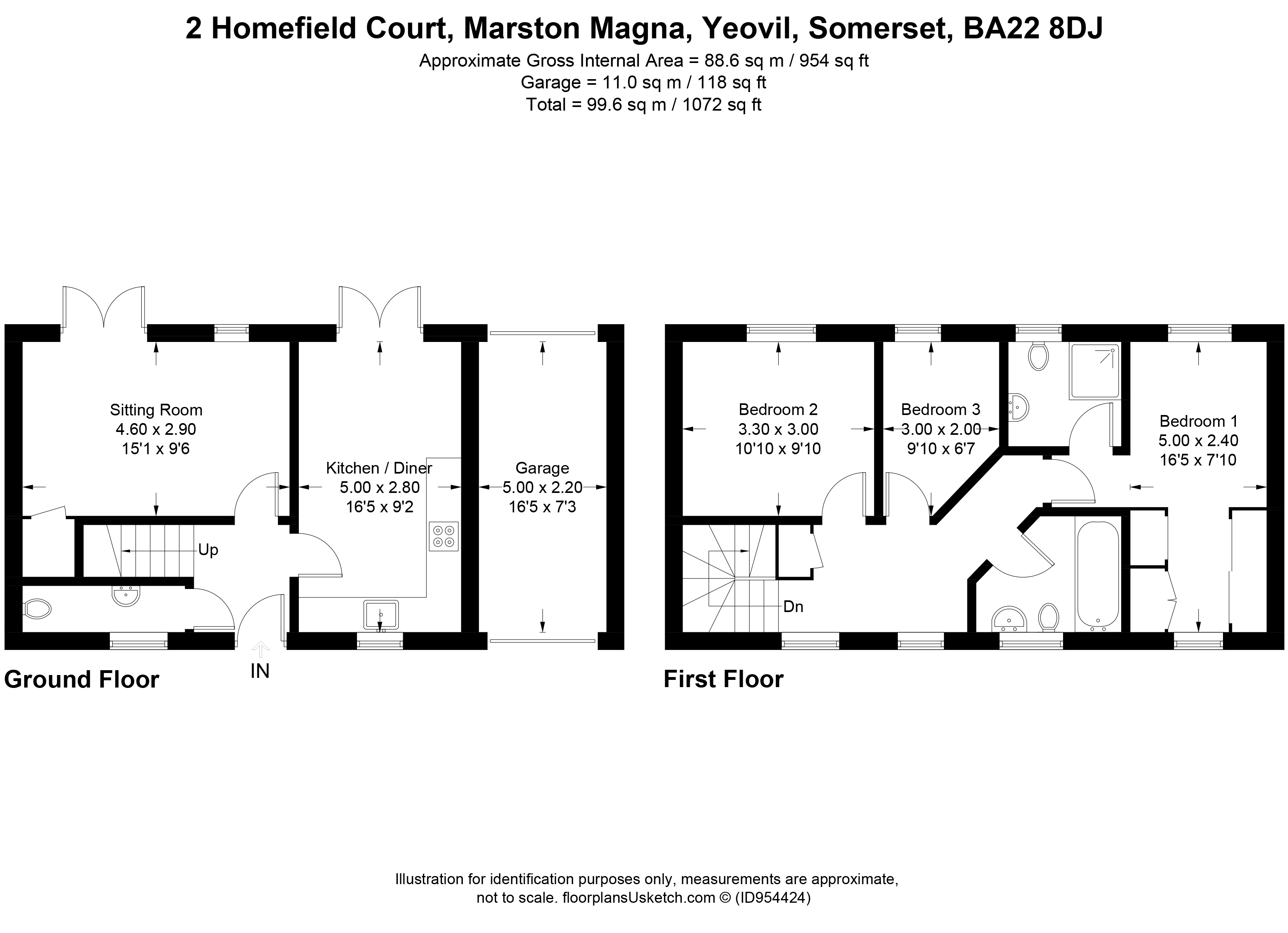 Little Marston Road, Marston Magna, Yeovil BA22, 3 bedroom semidetached house for sale
