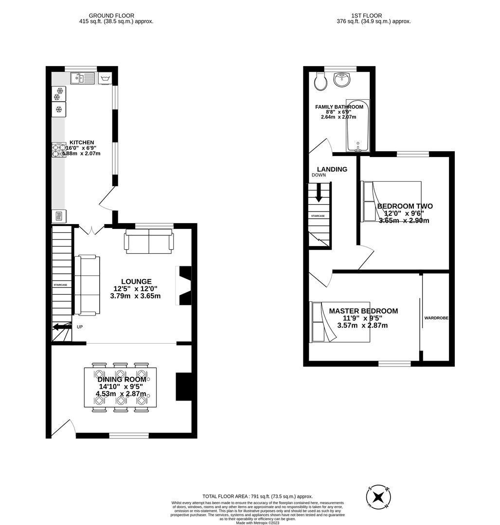 Bury Lane, Withnell, Chorley PR6, 2 bedroom terraced house for sale