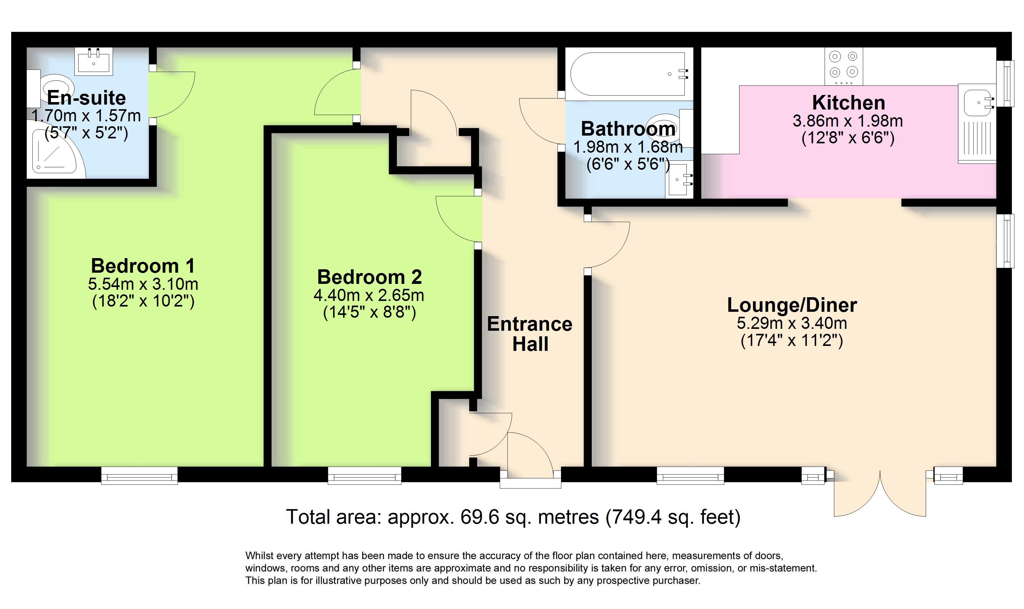 Parkfield Road, Worthing, West Sussex BN13, 2 bedroom flat for sale