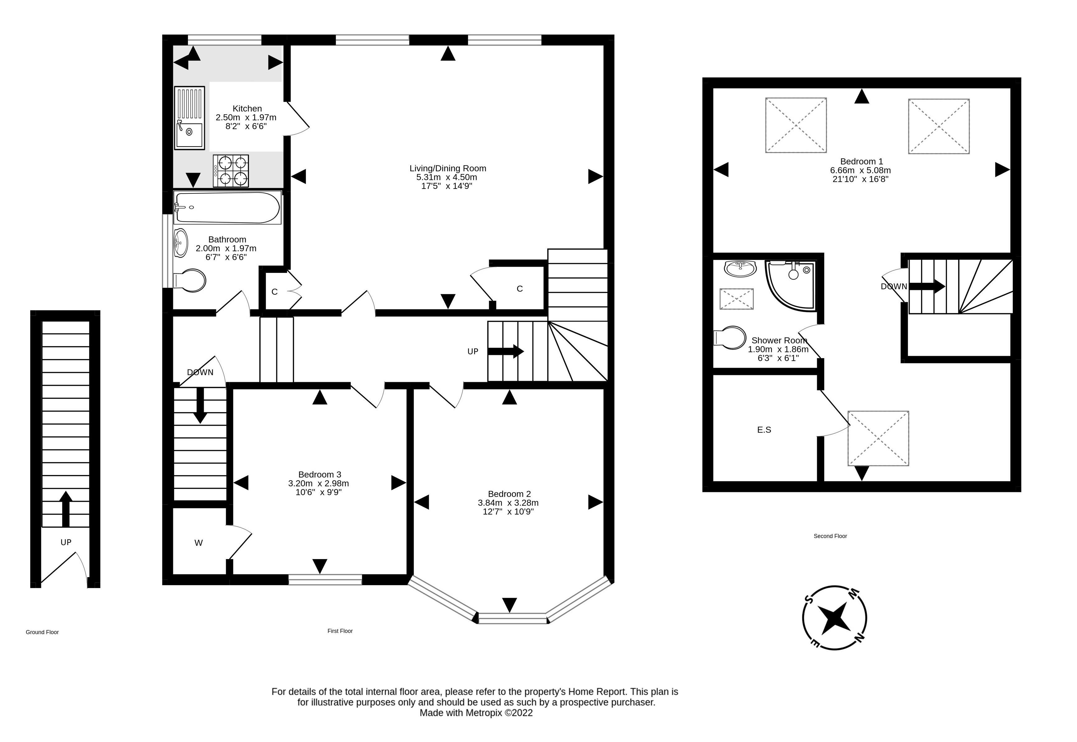 50 Colinton Mains Place, Colinton, Edinburgh EH13, 3 bedroom flat for