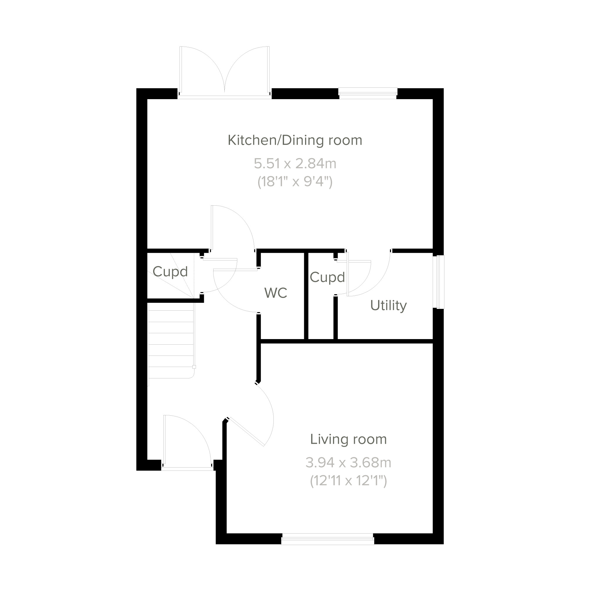 "The Derwent " at Mallard Drive, Ridgewood, Uckfield TN22, 3 bedroom