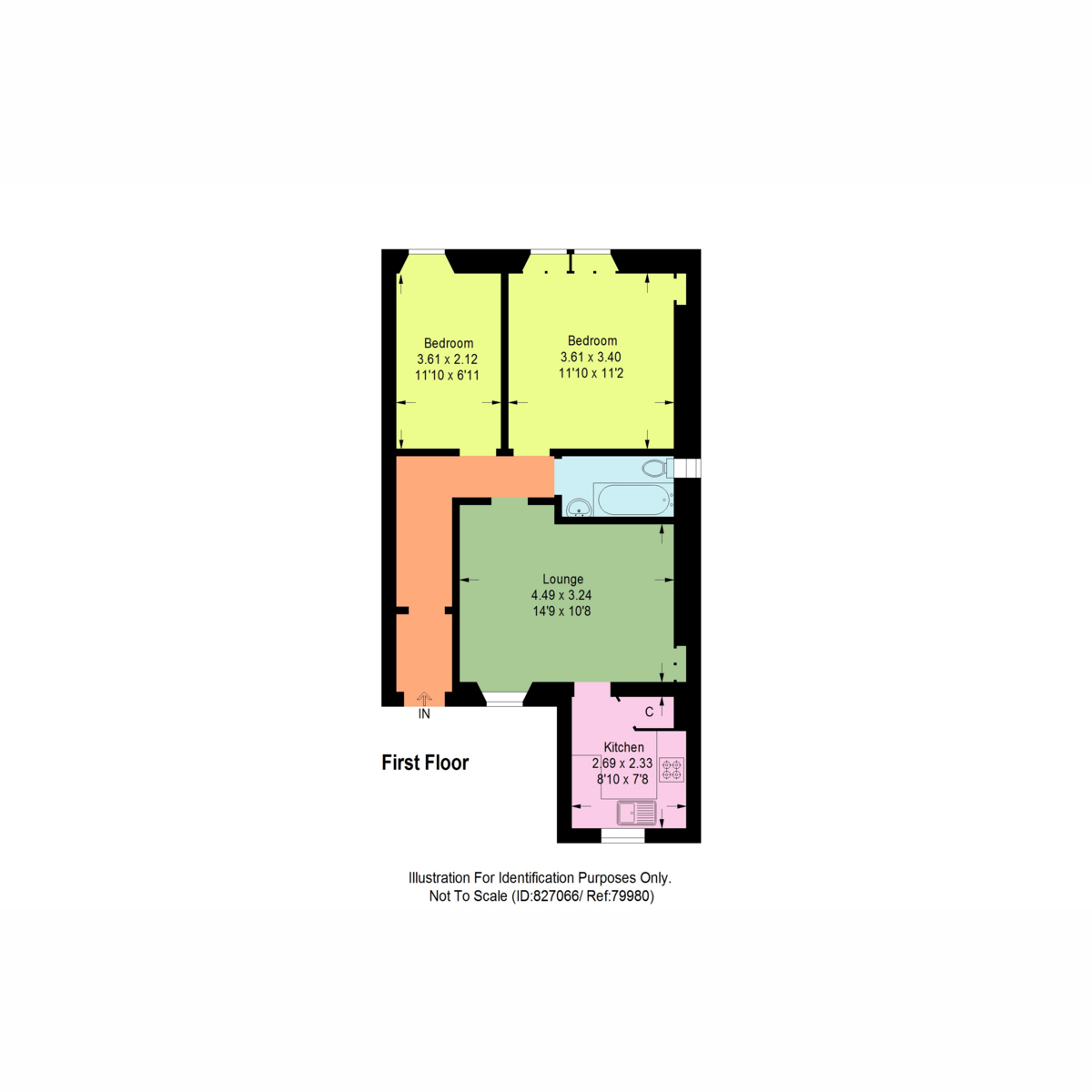 Lady Helen Street, Kirkcaldy KY1, 2 bedroom flat for sale 60713893