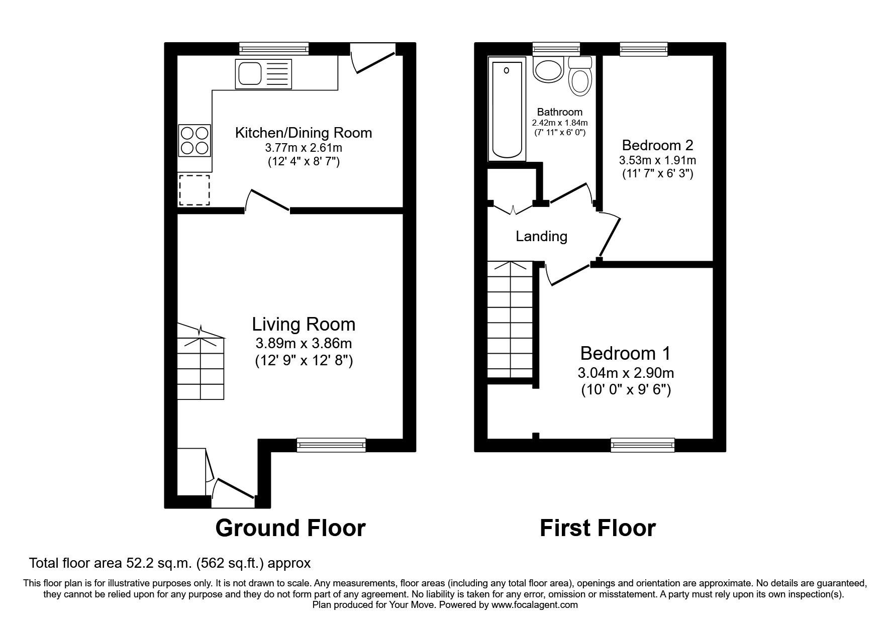 Meldrum Road, Kirkcaldy, Fife KY2, 2 bedroom end terrace house for sale